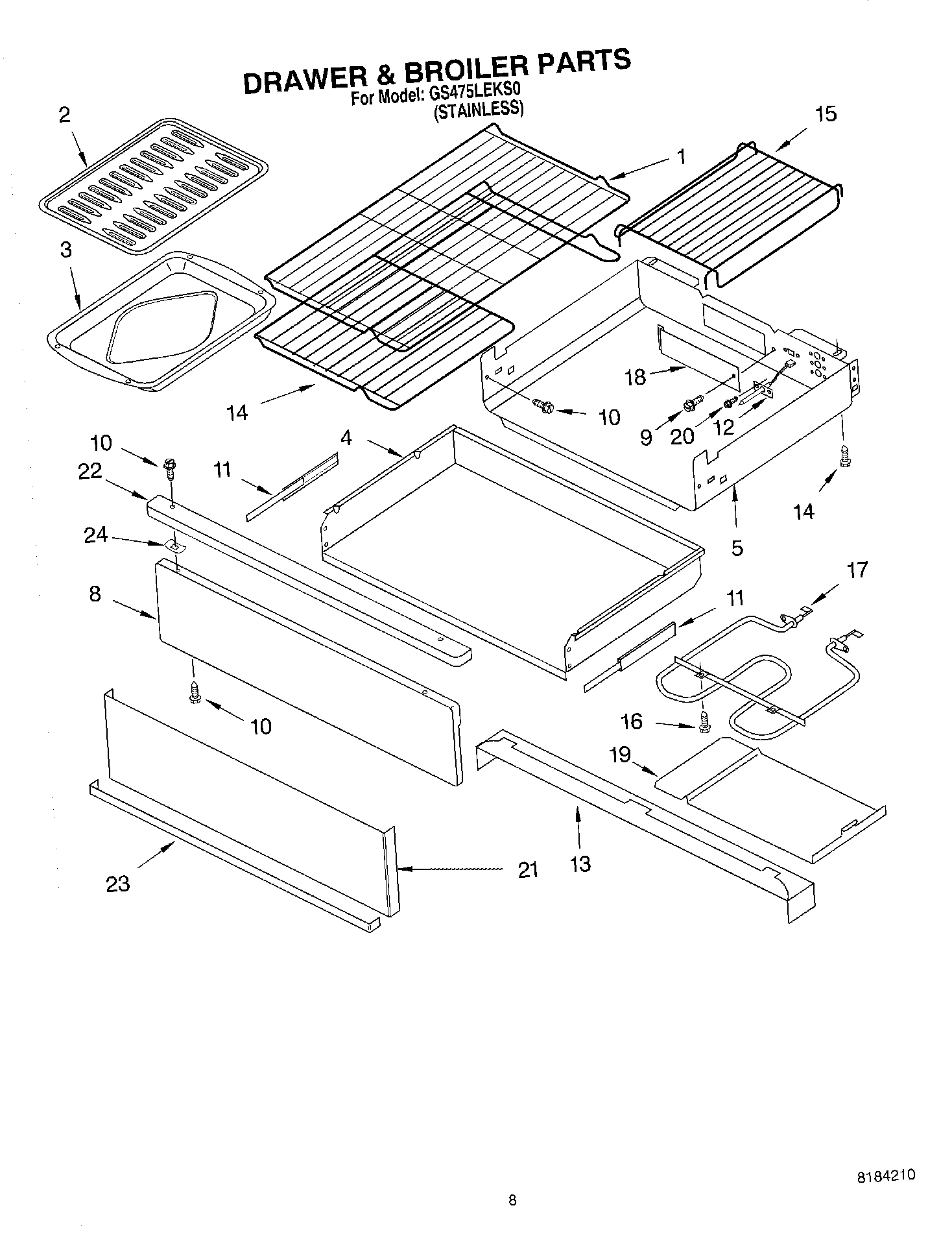 06 - DRAWER AND BROILER, OPTIONAL