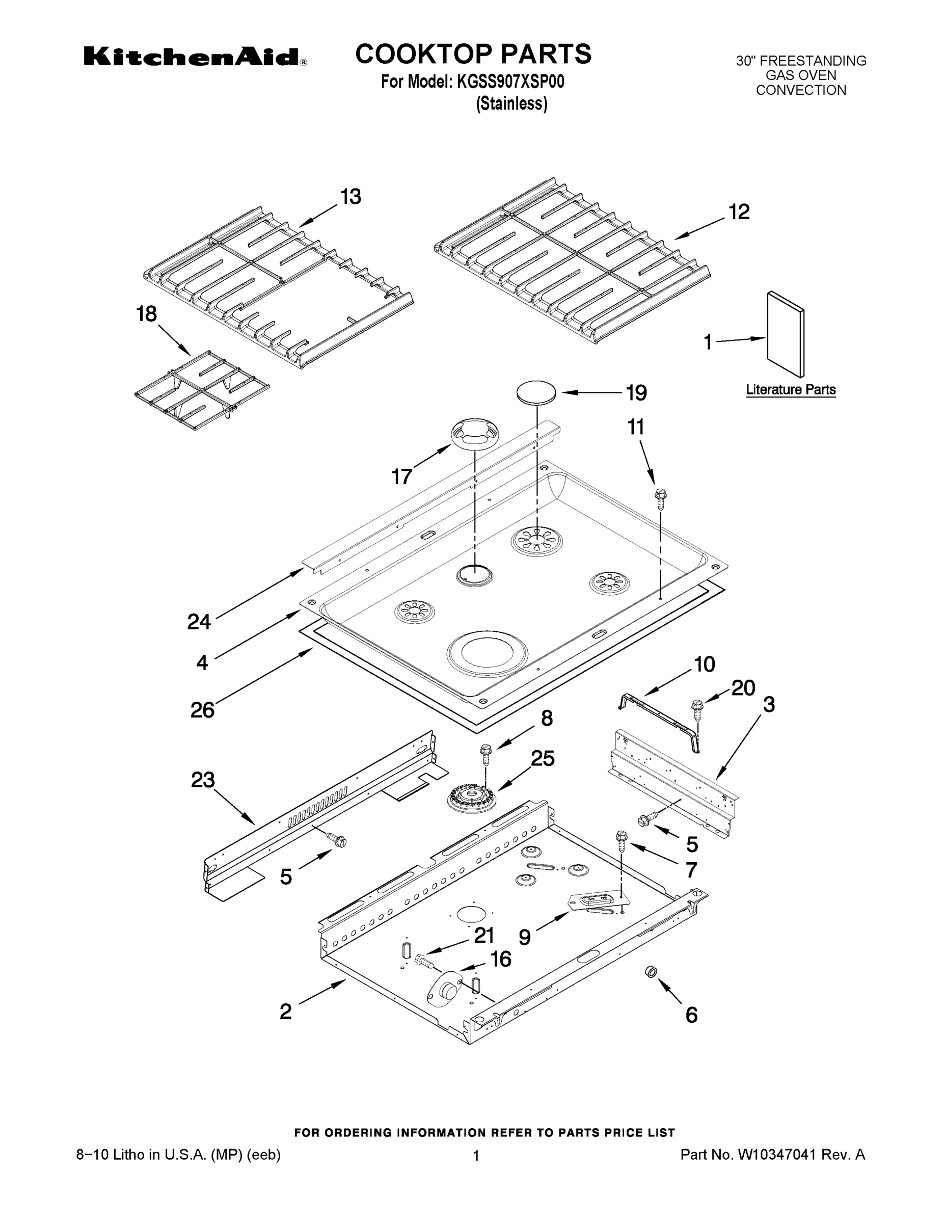 01 - COOKTOP PARTS