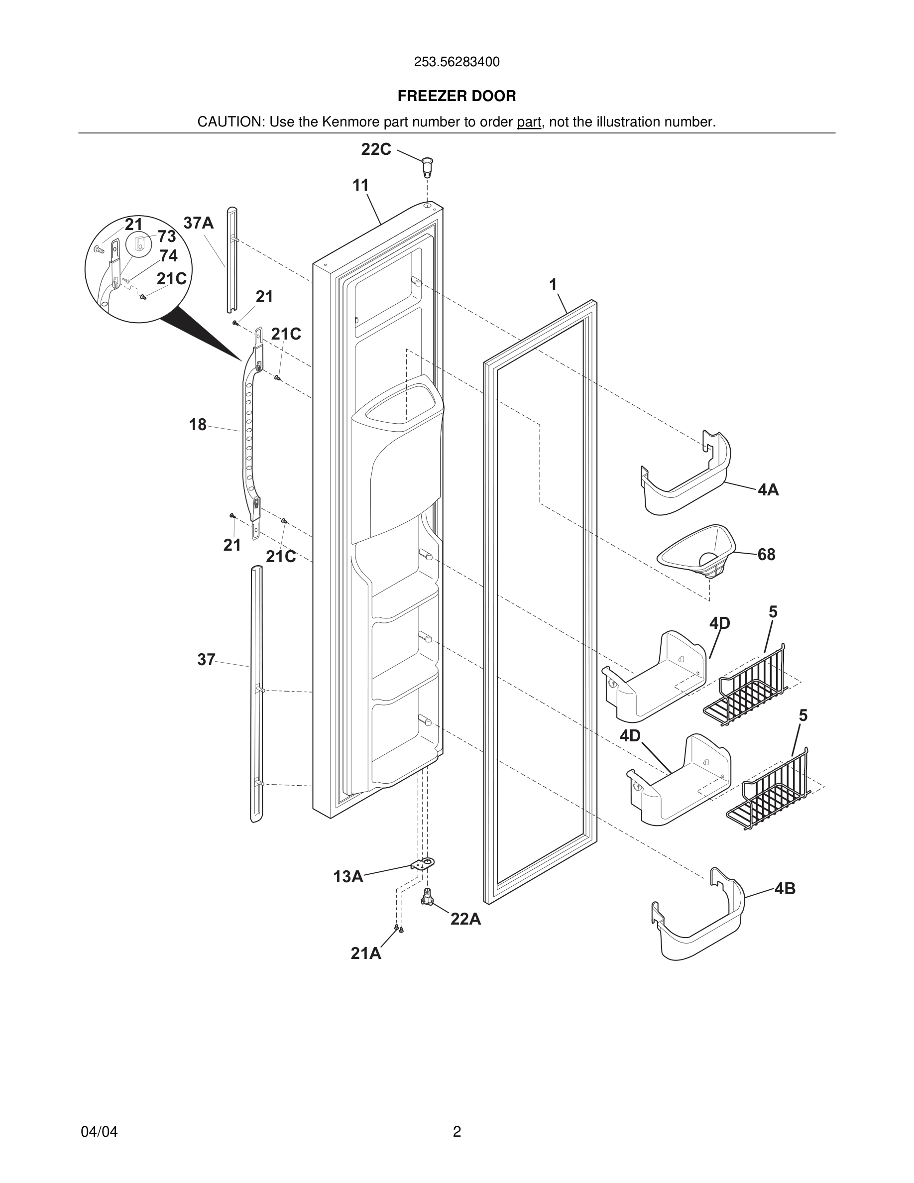 03 - FREEZER DOOR