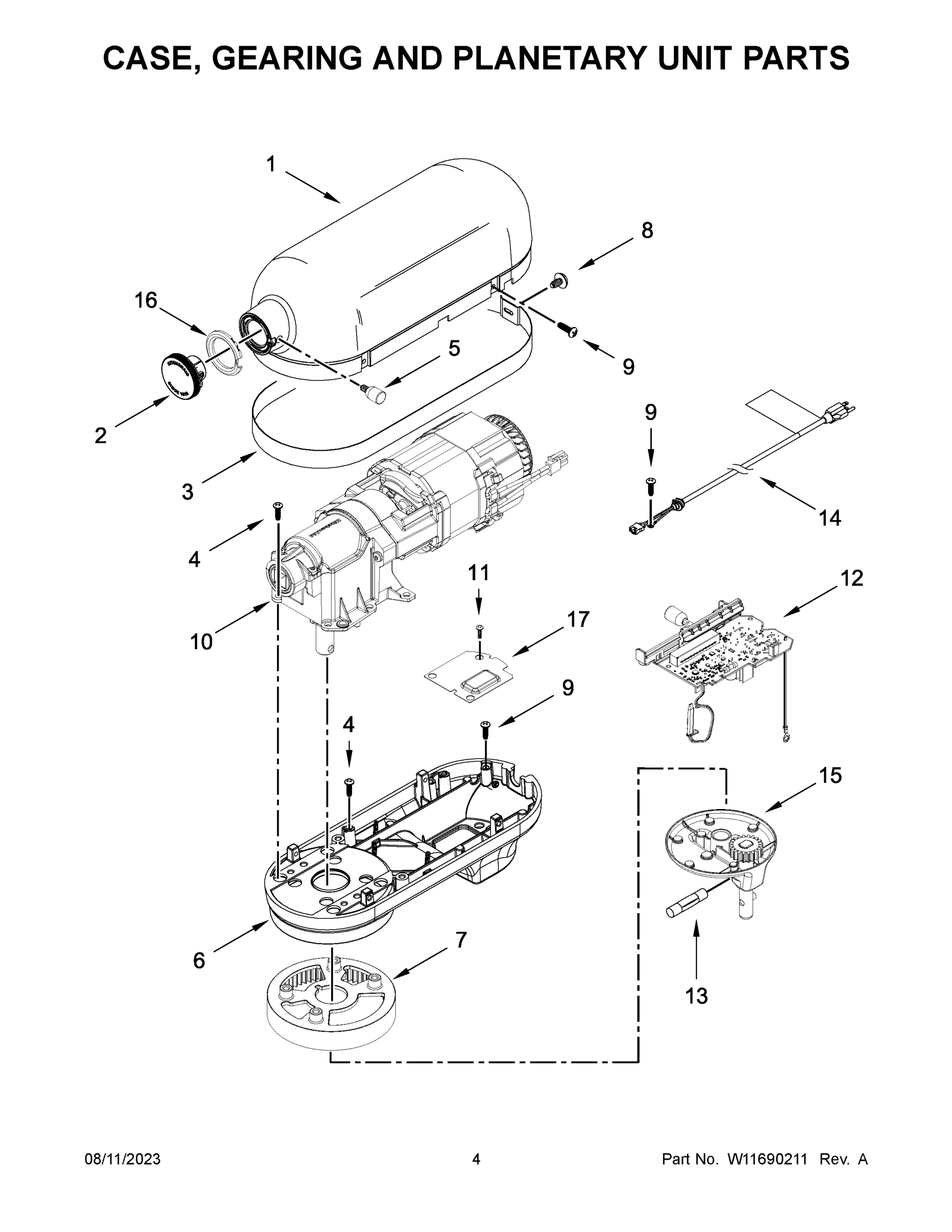 03 - CASE, GEARING AND PLANETARY UNIT PARTS