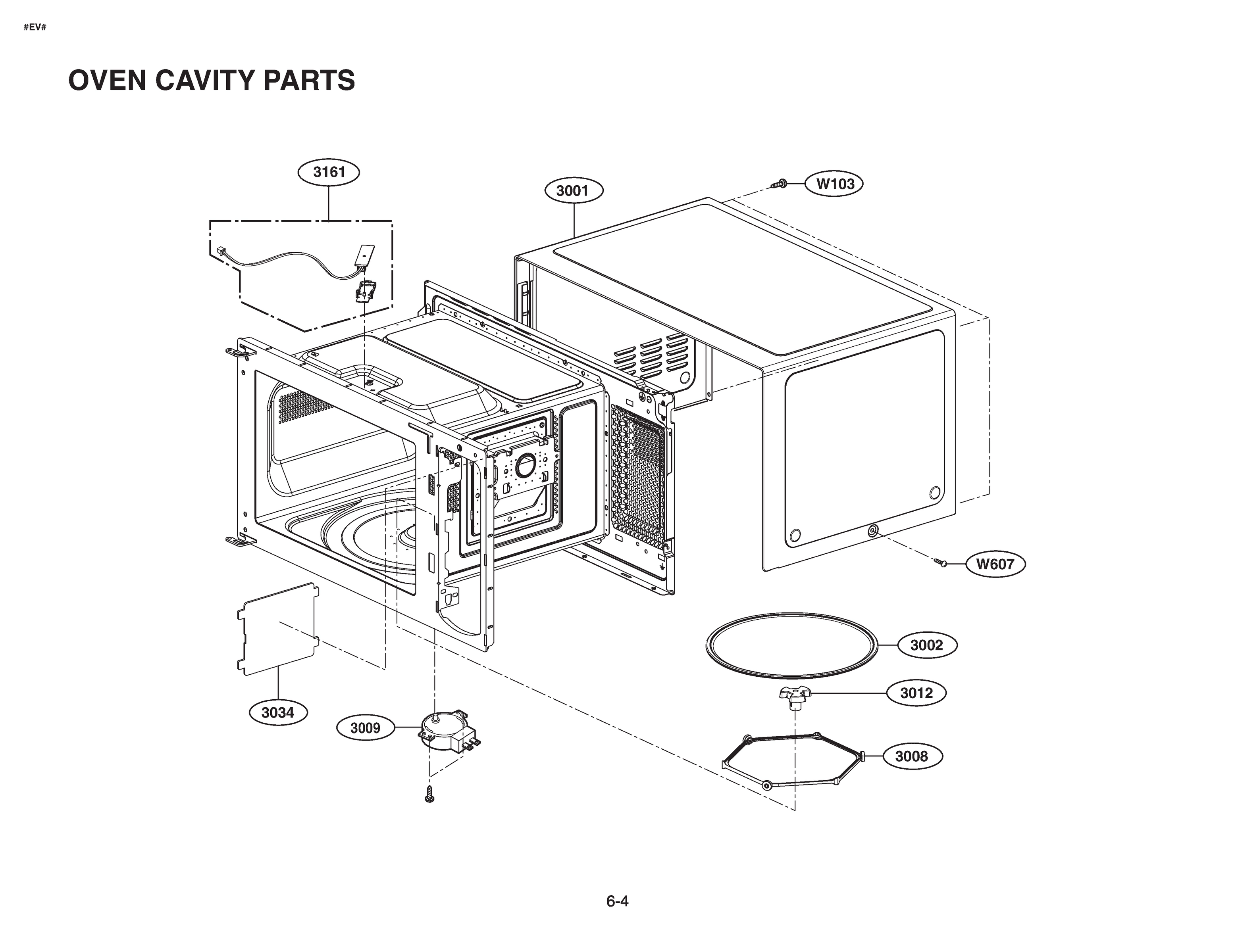 OVEN CAVITY PARTS