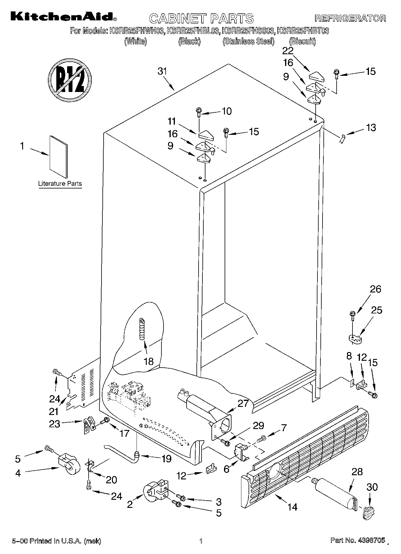 01 - CABINET, LITERATURE