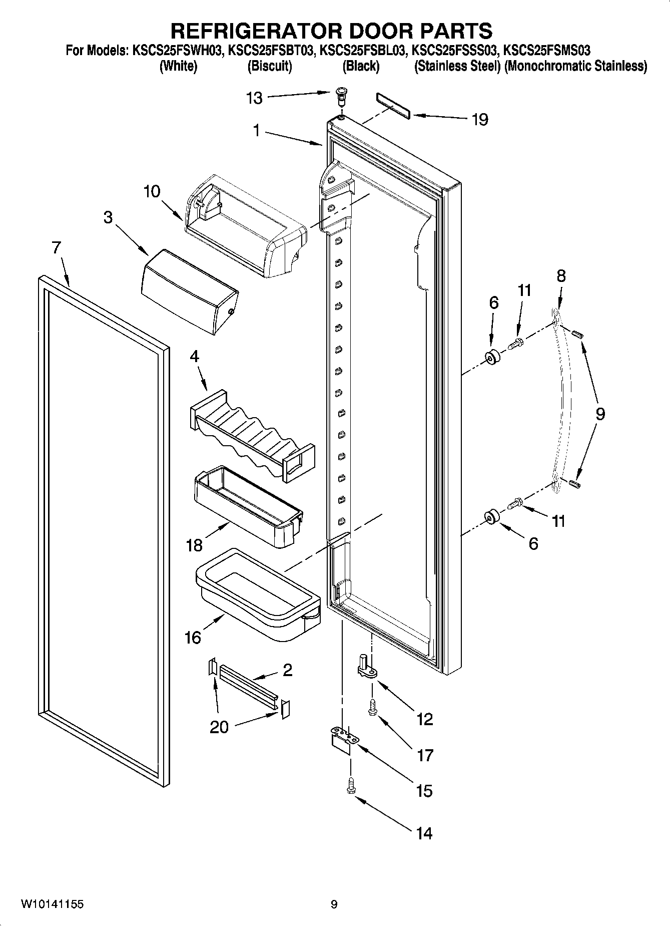 06 - REFRIGERATOR DOOR PARTS