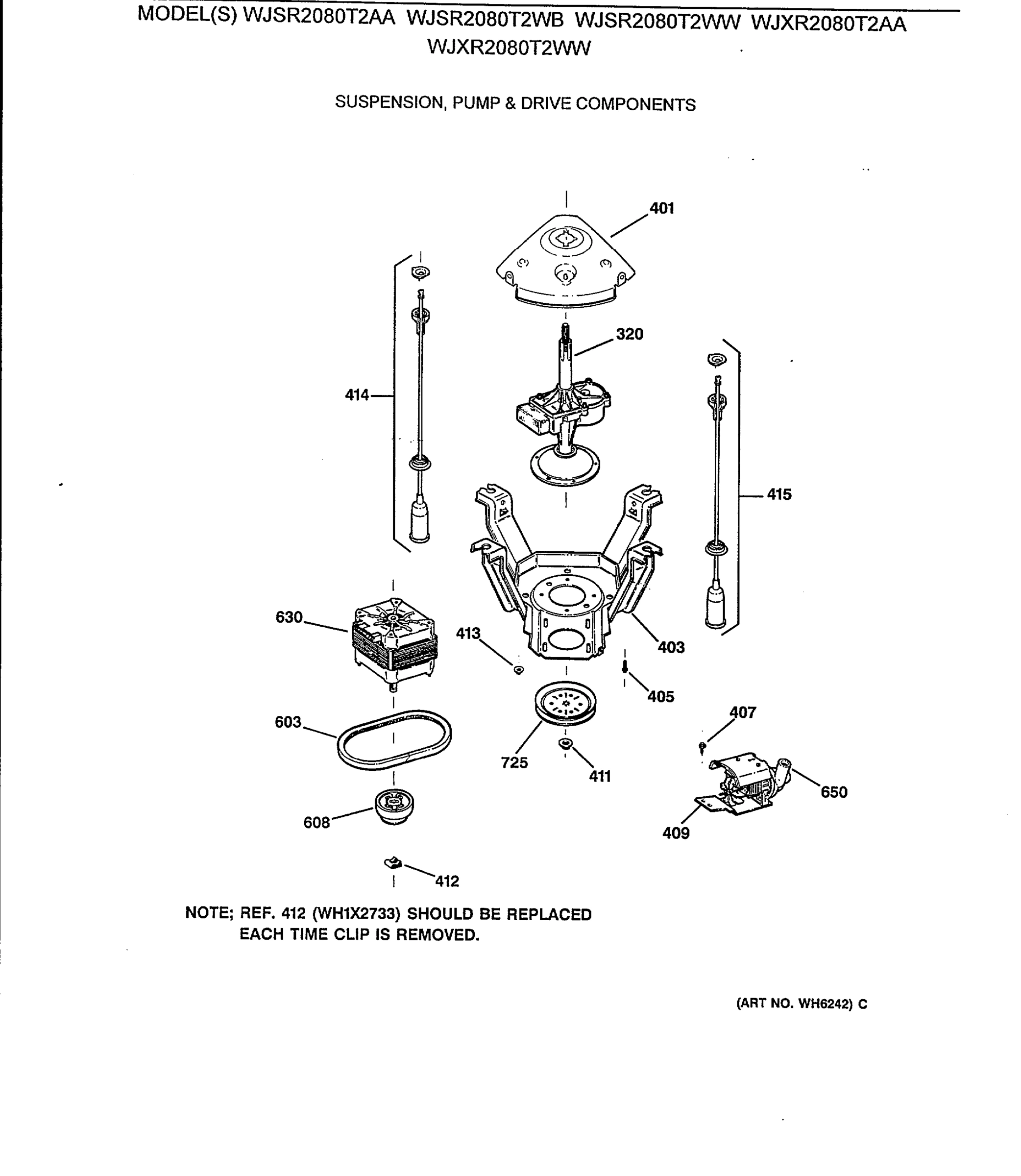SUSPENSION, PUMP & DRIVE COMPONENTS