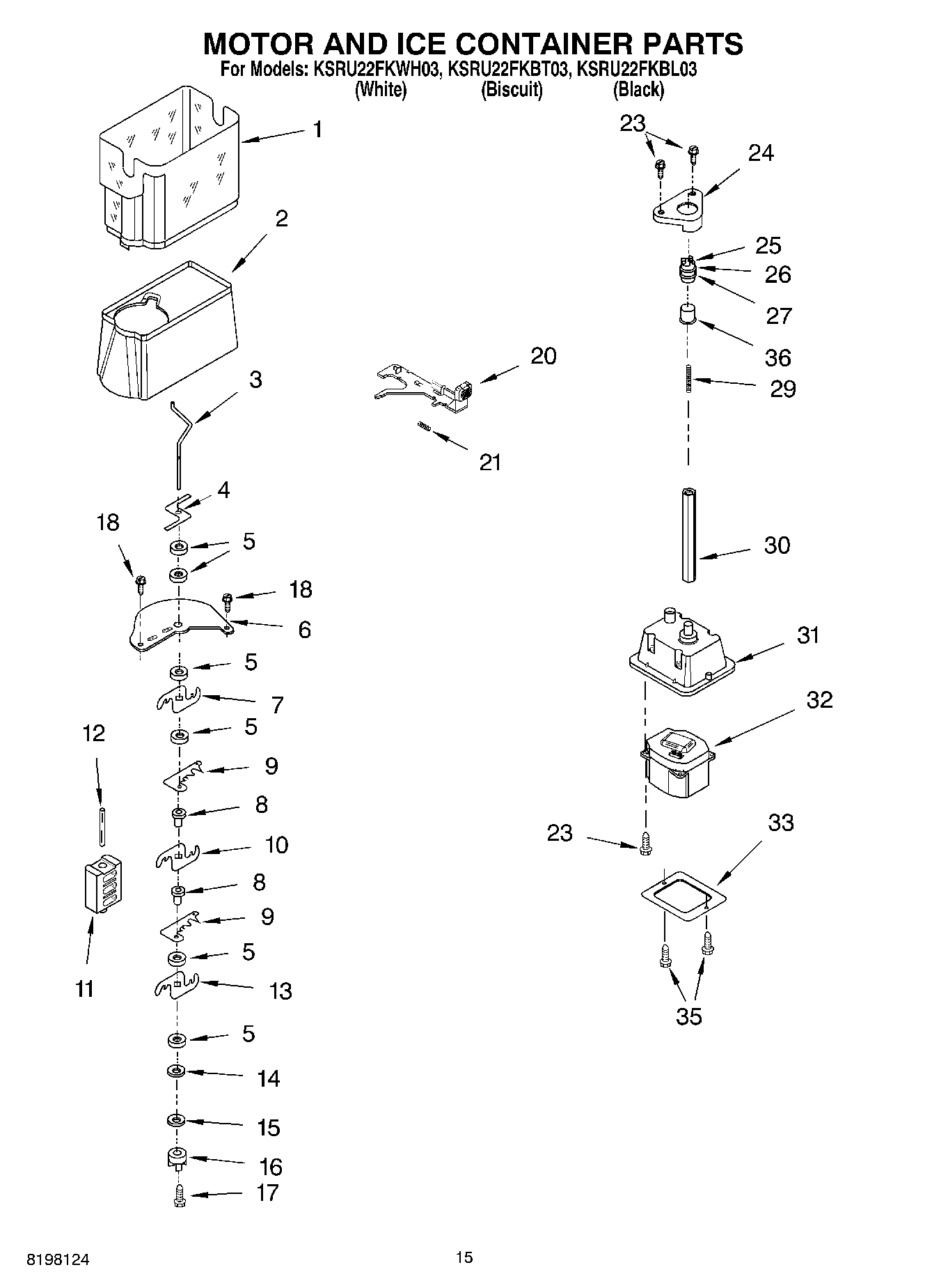 09 - MOTOR AND ICE CONTAINER