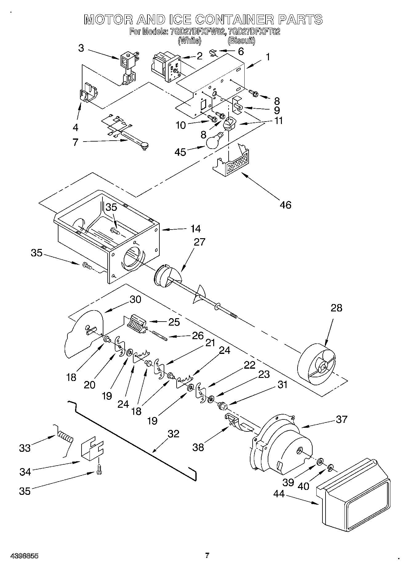 05 - MOTOR AND ICE CONTAINER