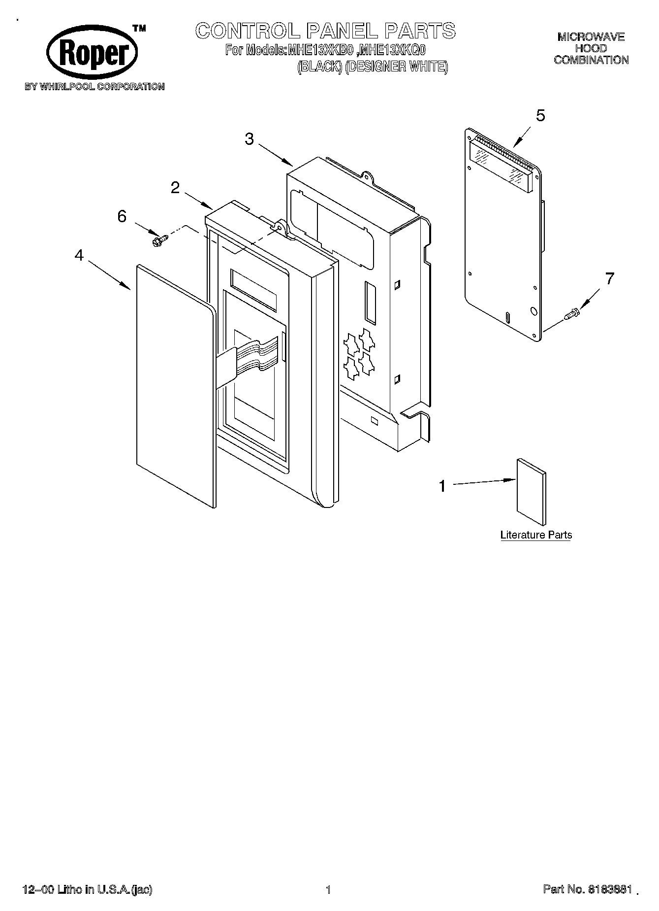 01 - CONTROL PANEL, LITERATURE