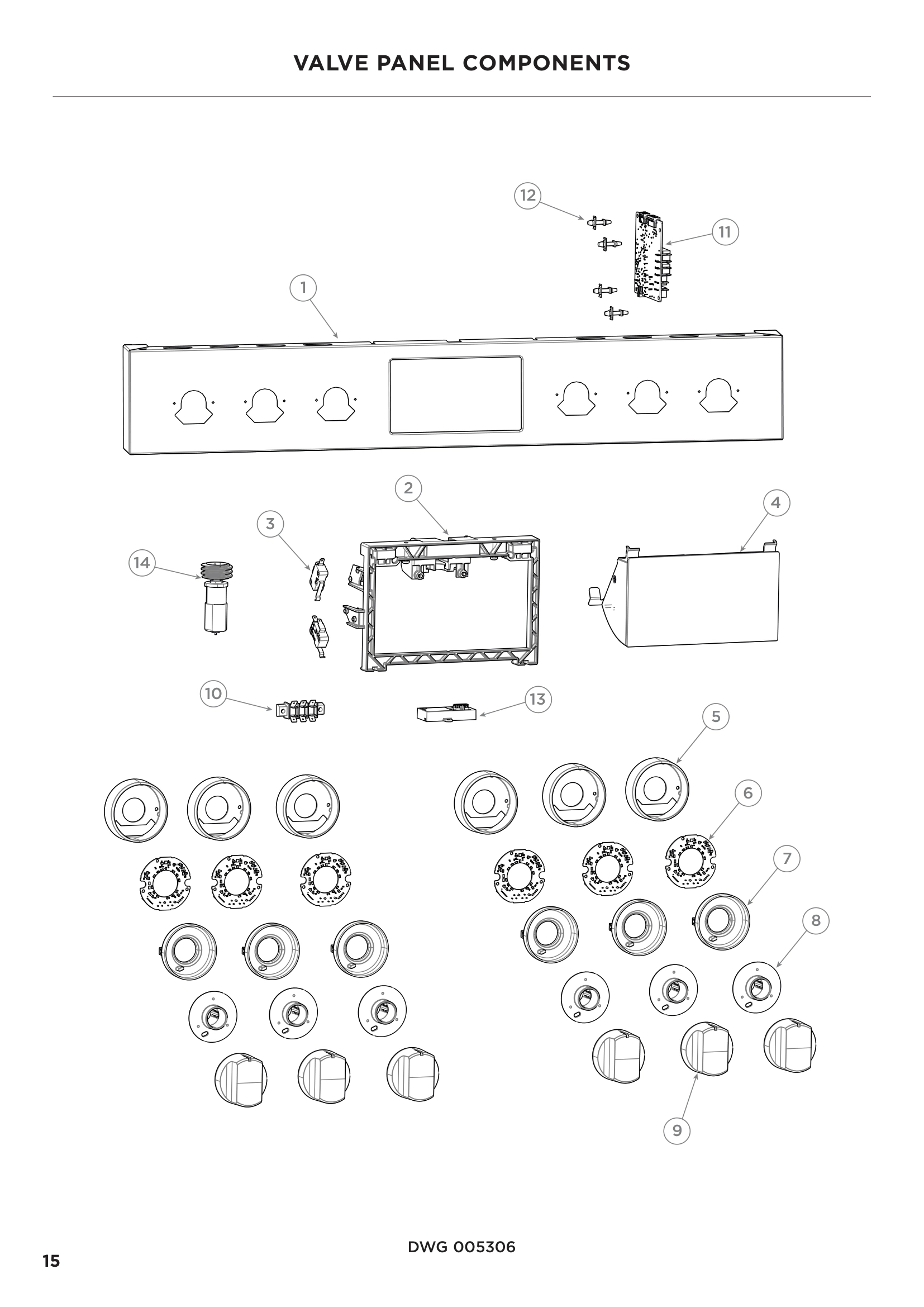 VALVE PANEL COMPONENTS