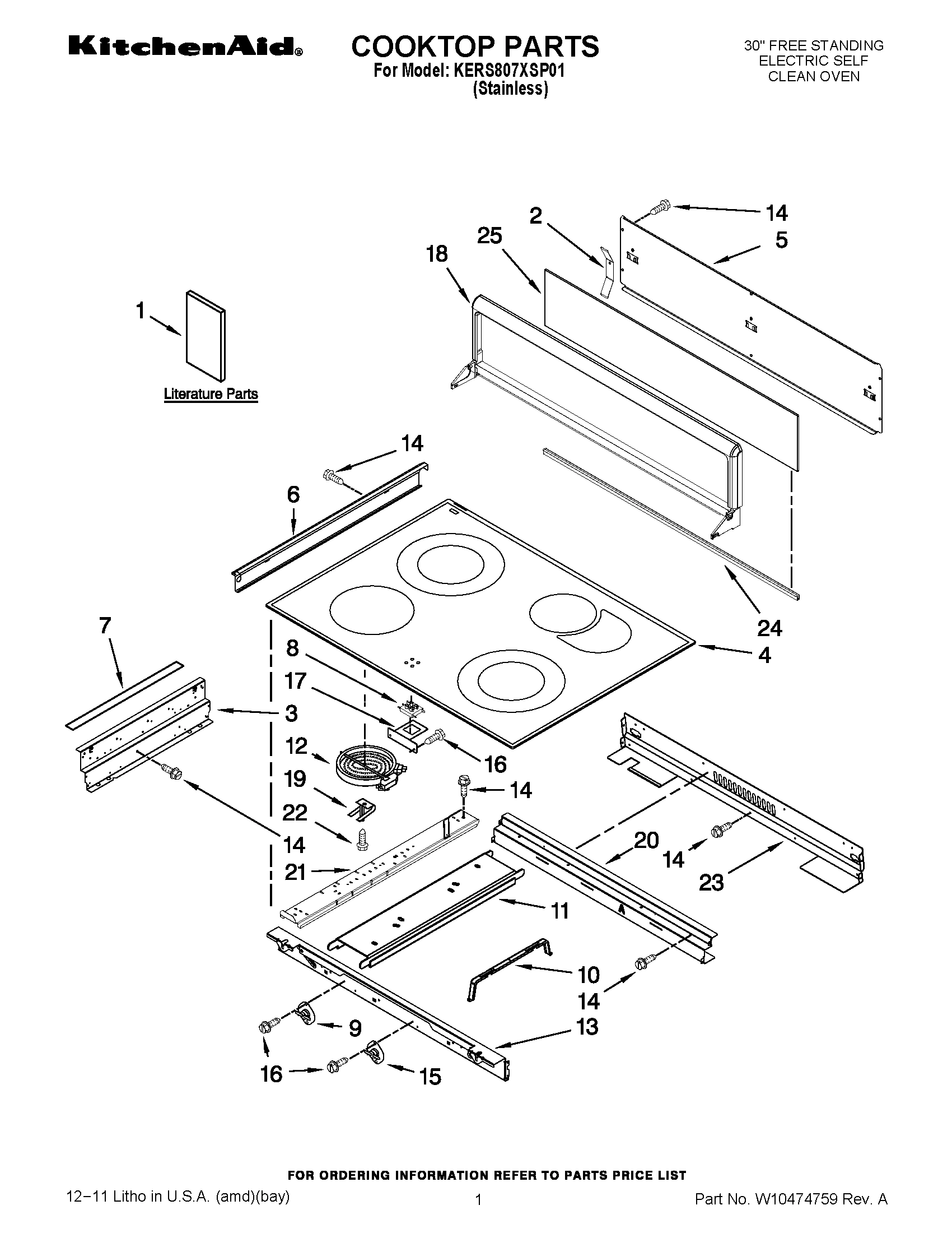01 - COOKTOP PARTS