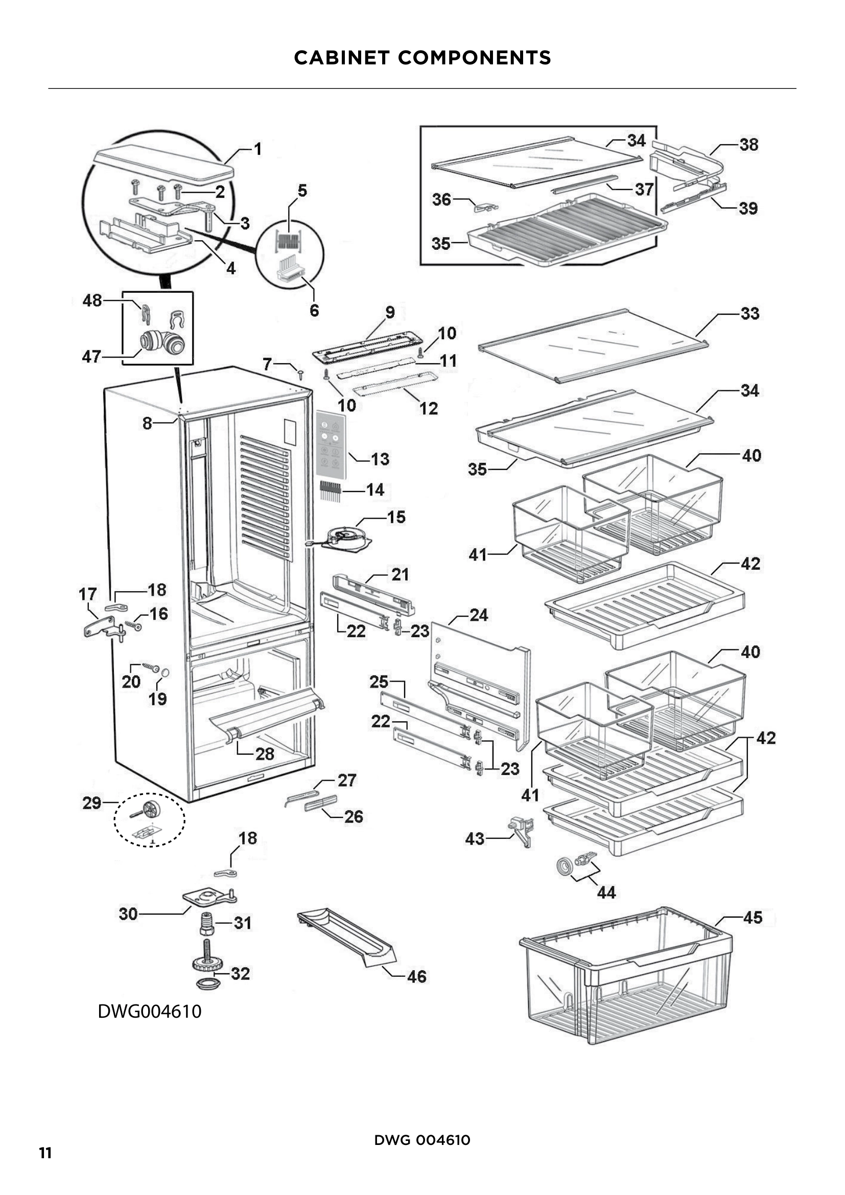 CABINET COMPONENTS