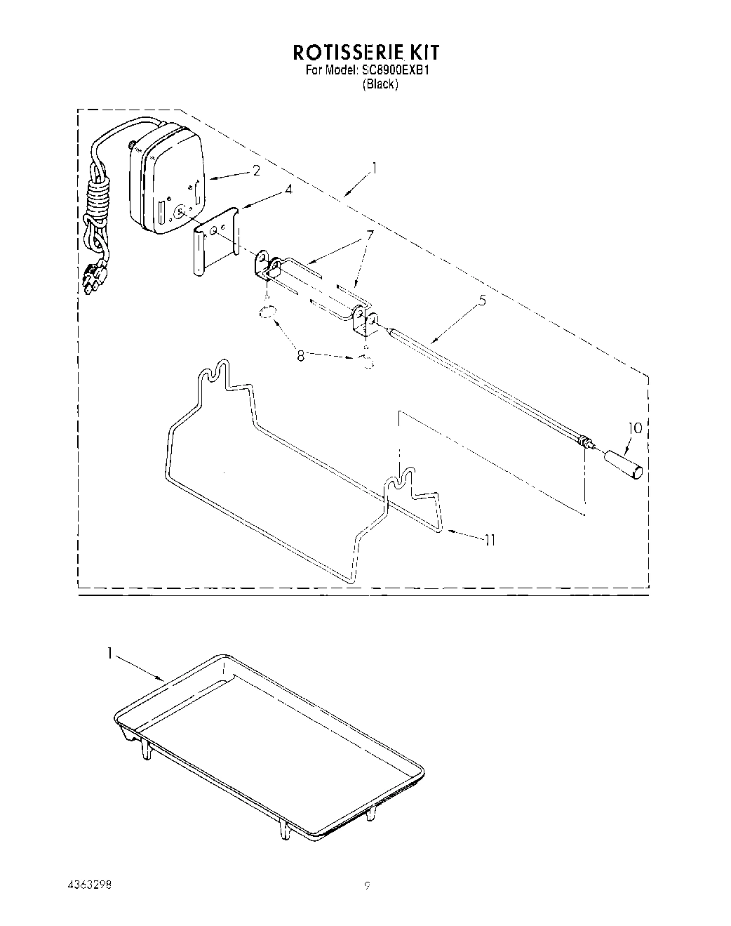 08 - ROTISSERIE KIT, GRIDDLE