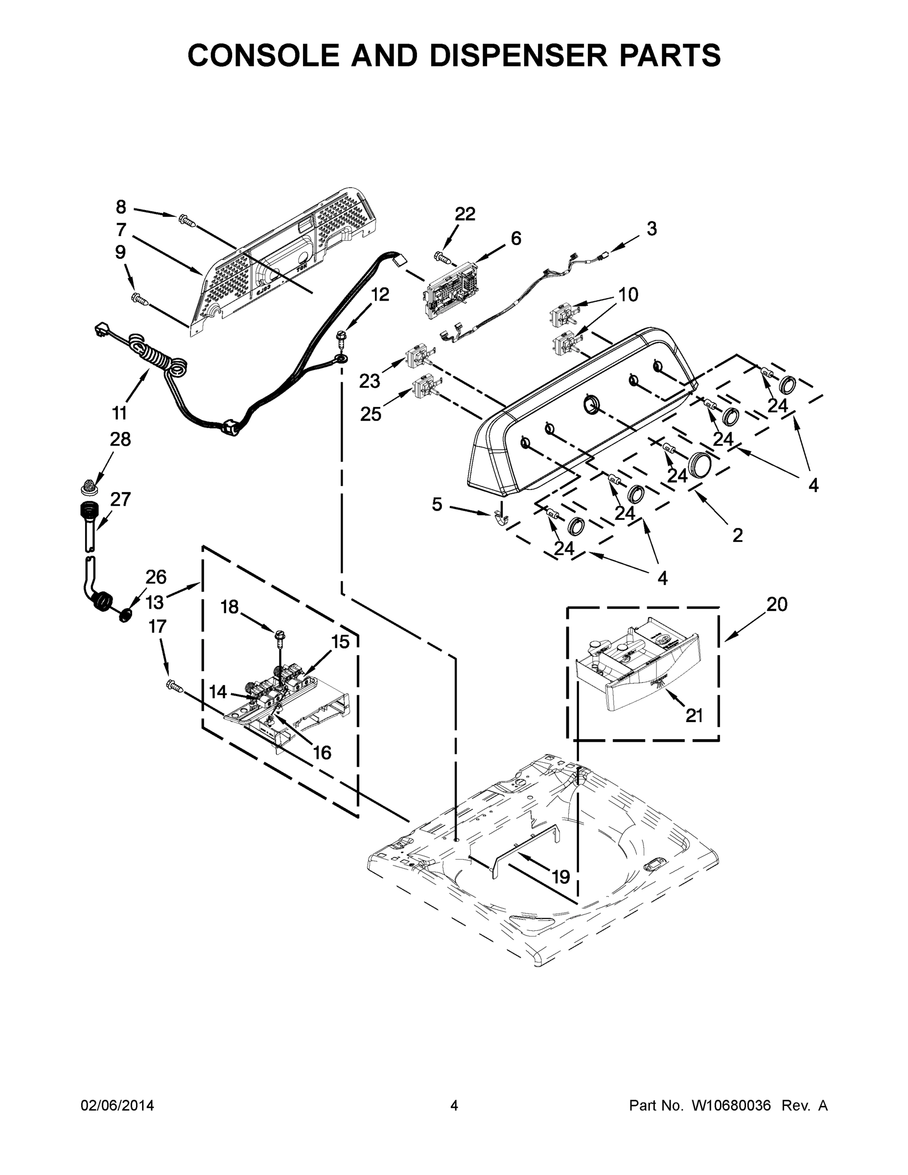 03 - CONSOLE AND DISPENSER PARTS