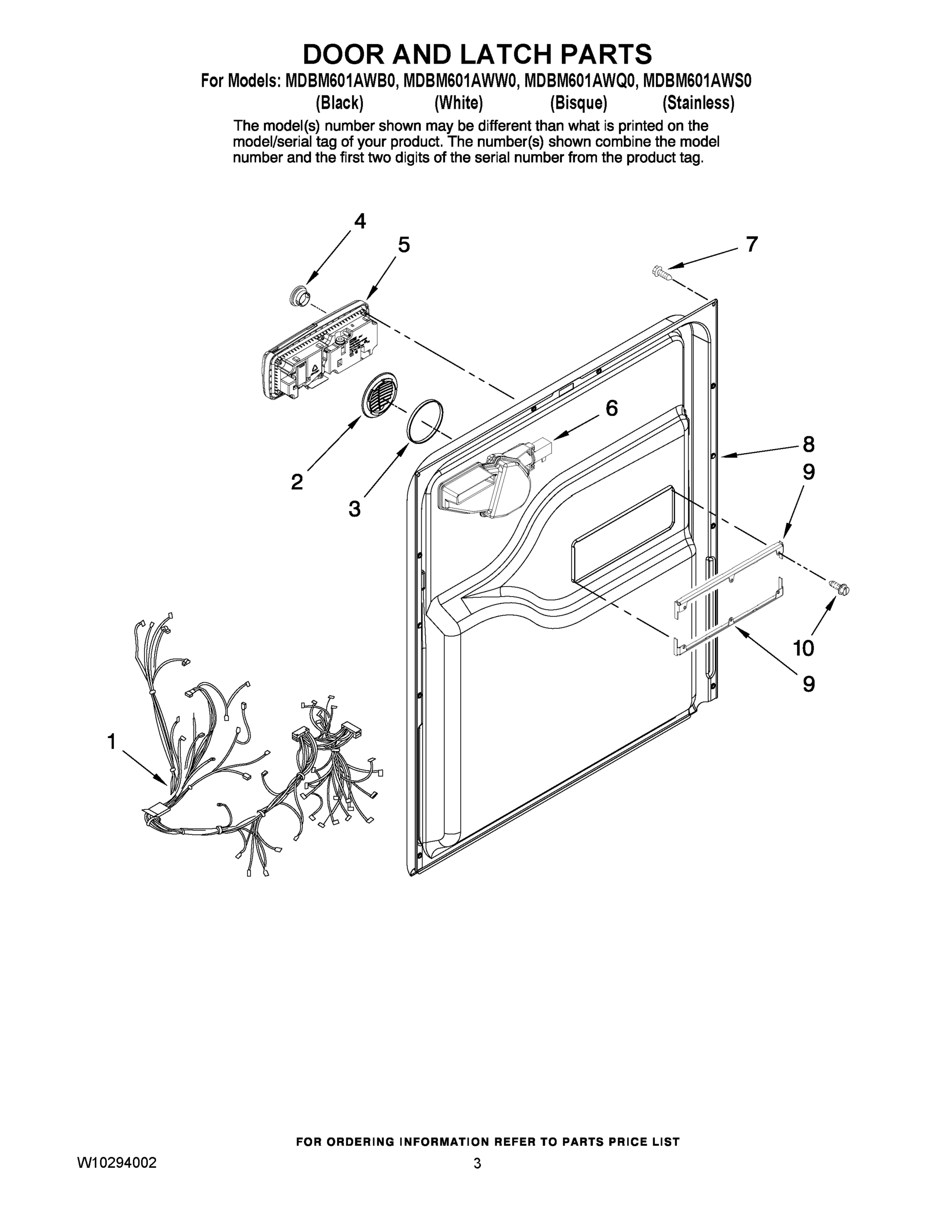 03 - DOOR AND LATCH PARTS