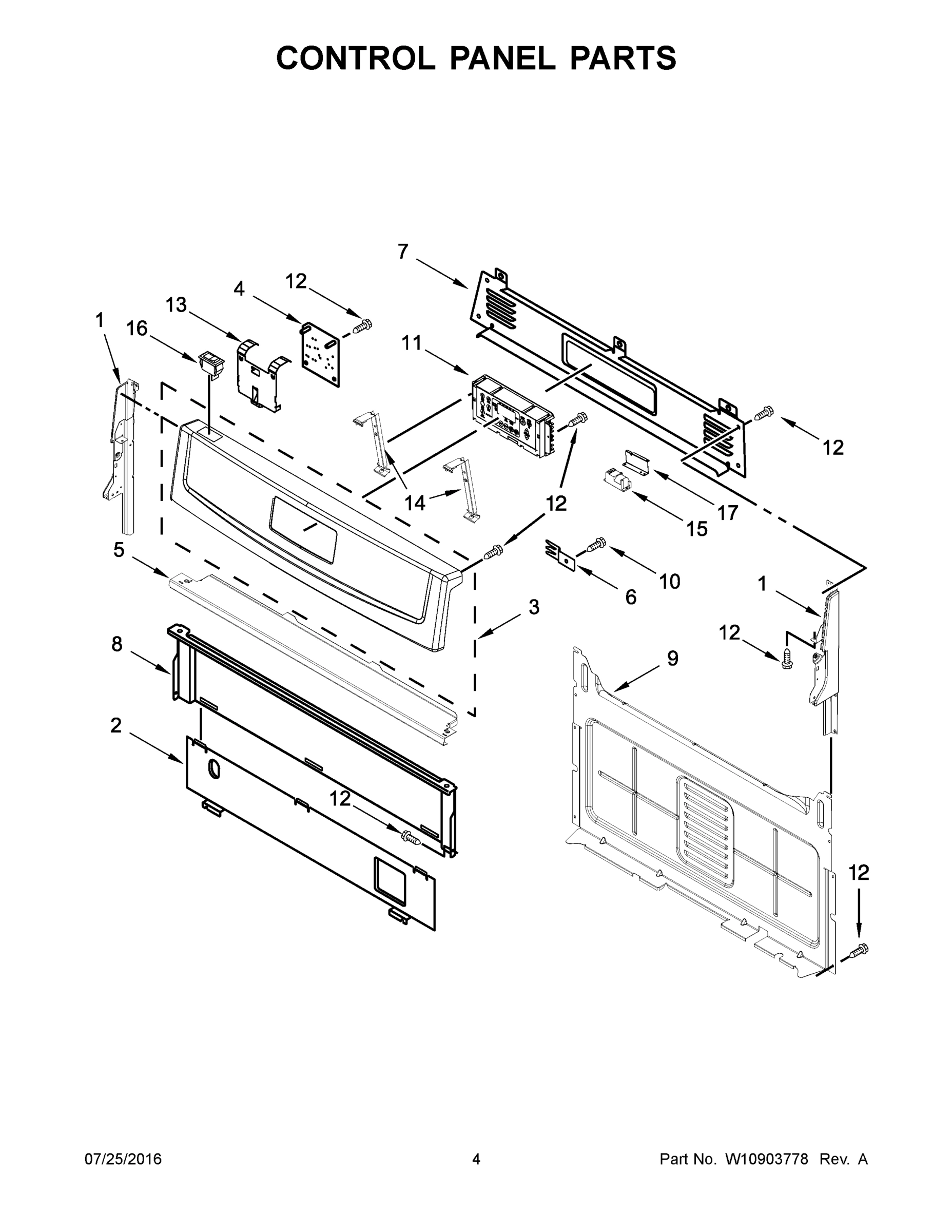03 - CONTROL PANEL PARTS