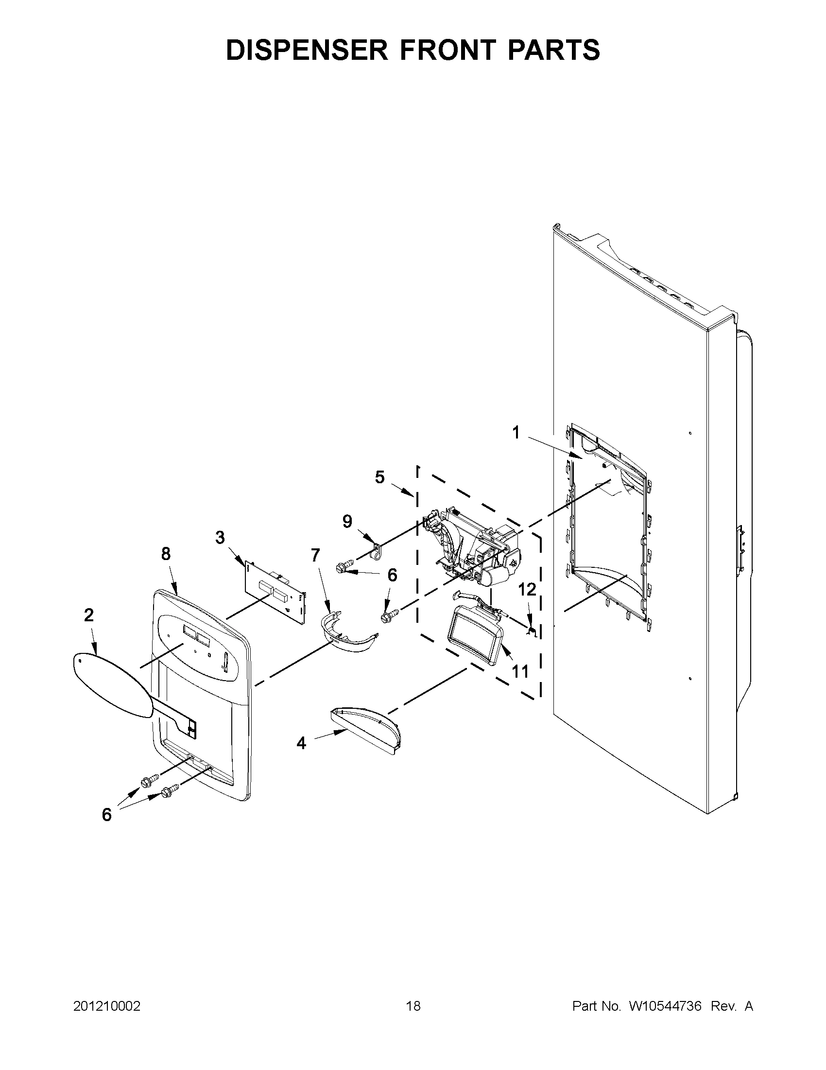 09 - DISPENSER FRONT PARTS