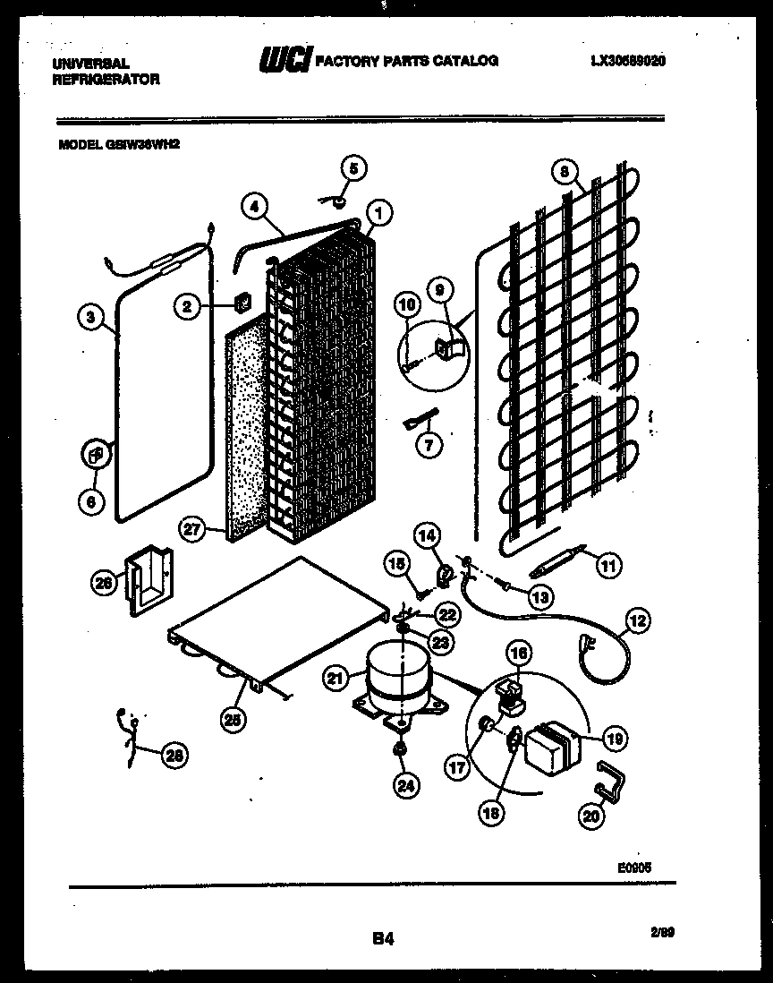 10 - SYSTEM AND AUTOMATIC DEFROST PARTS