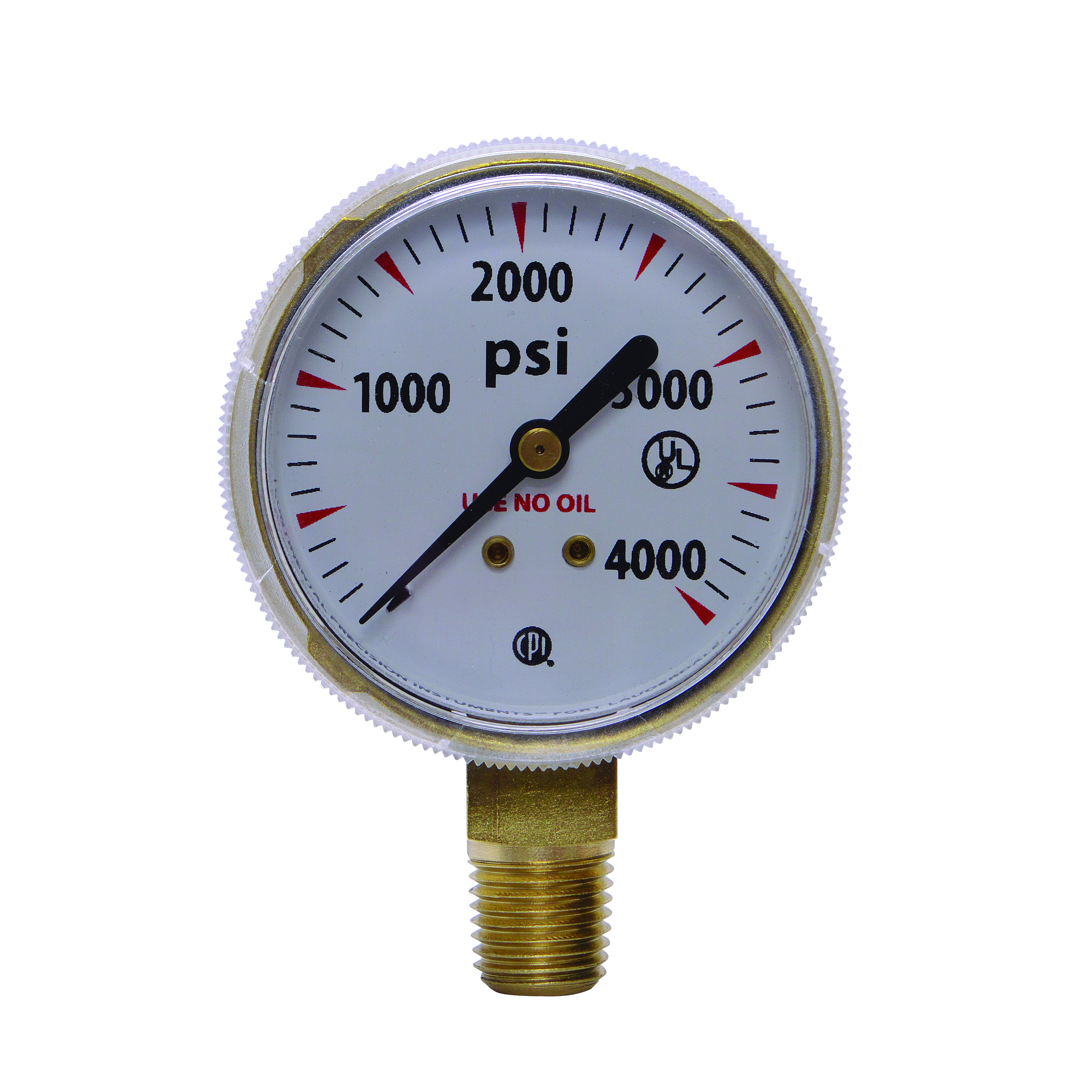 GAUGE 2BRS BM4000PSIBRASS FACE  RHP500 - Welding Gauges