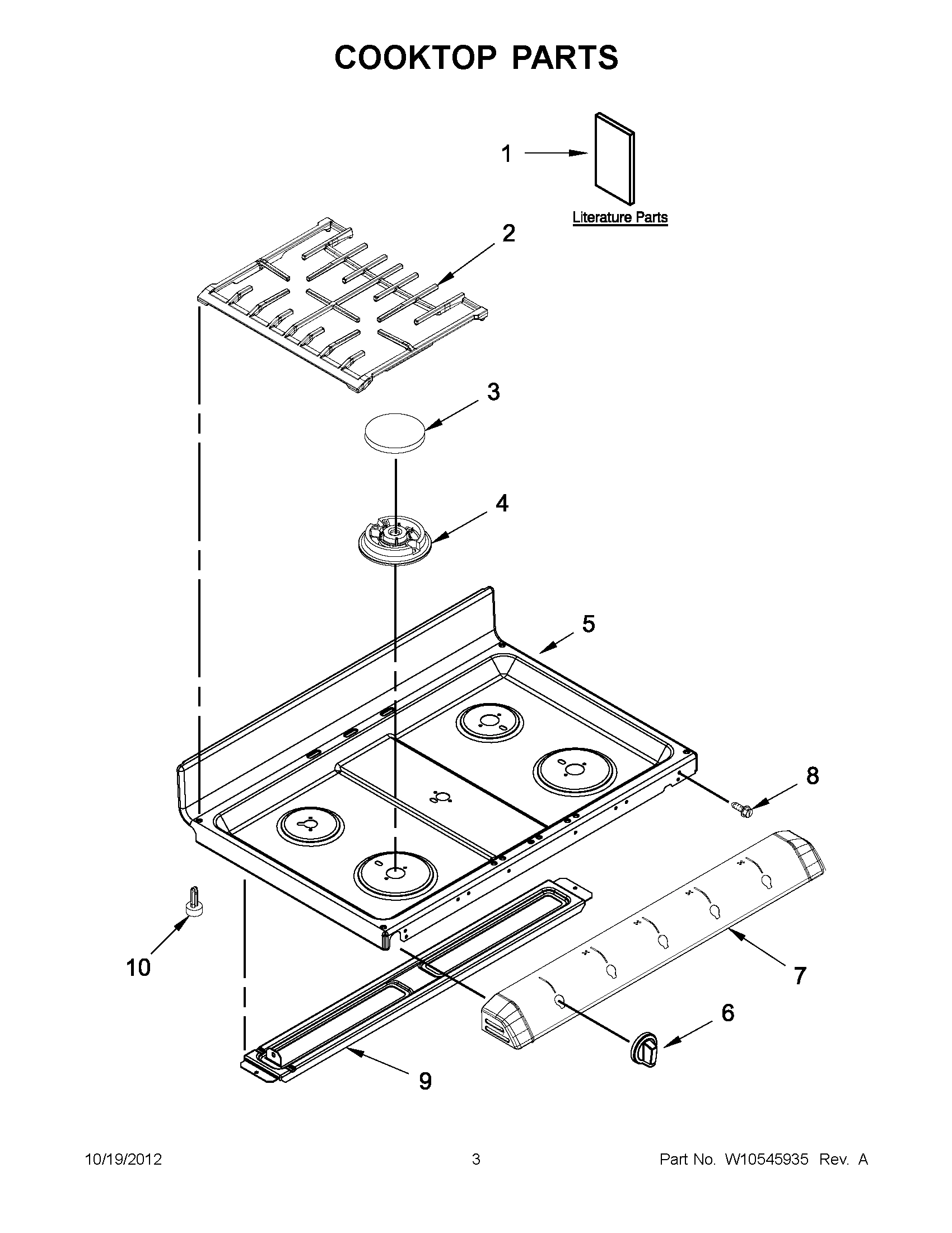 01 - COOKTOP PARTS