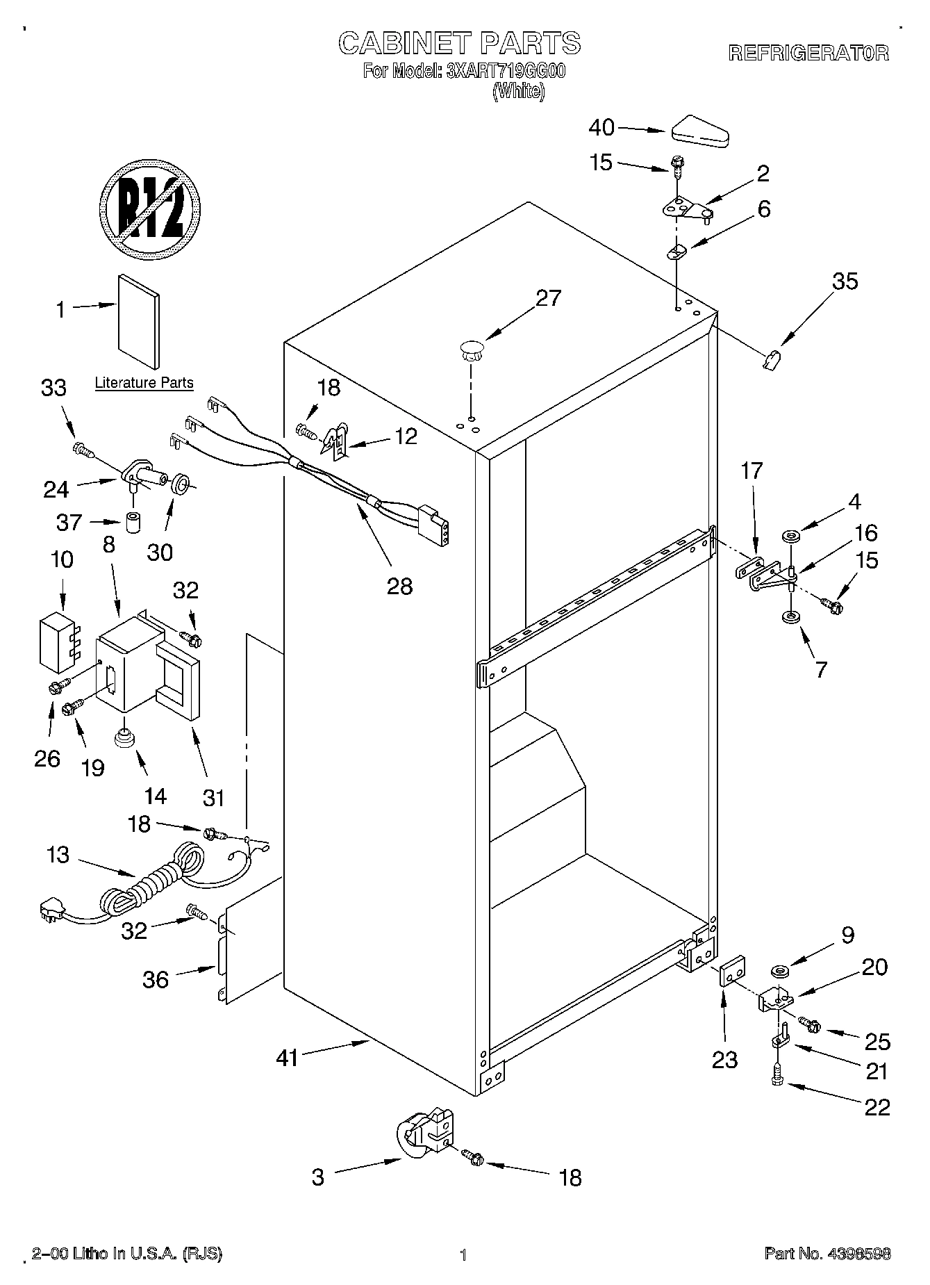 01 - CABINET, LITERATURE