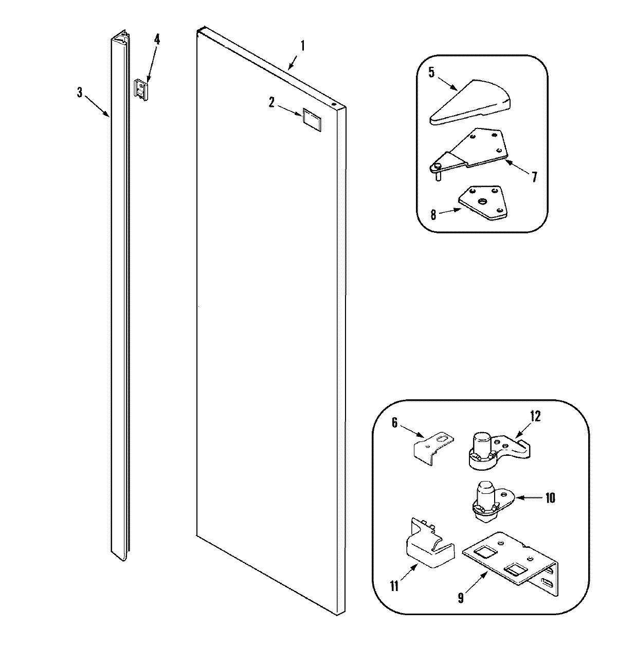08 - FRESH FOOD OUTER DOOR (MSD2732GRS)