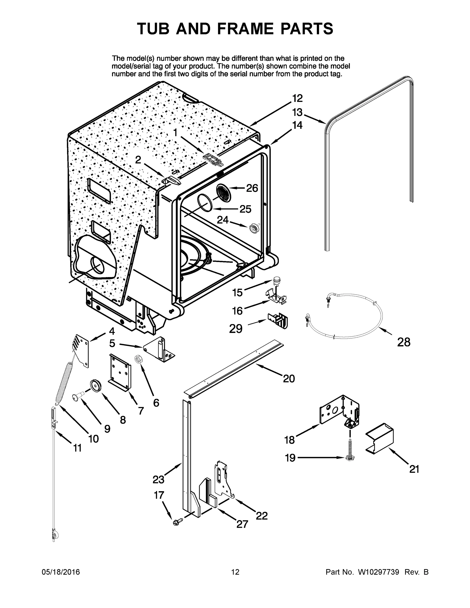07 - TUB AND FRAME PARTS