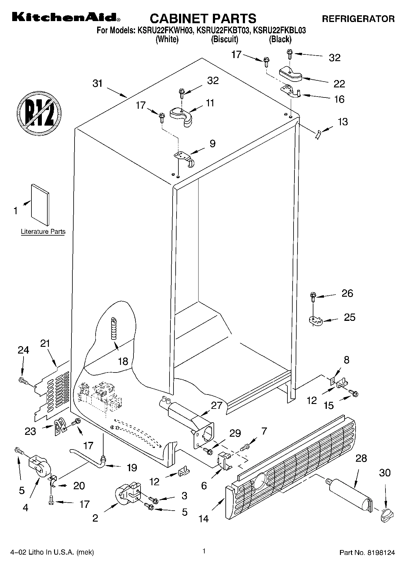 01 - CABINET, LITERATURE
