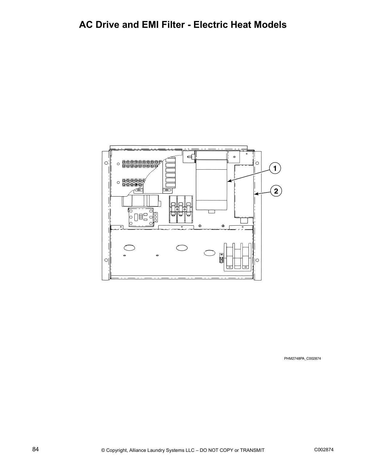 AC Drive and EMI Filter - Electric Heat Models