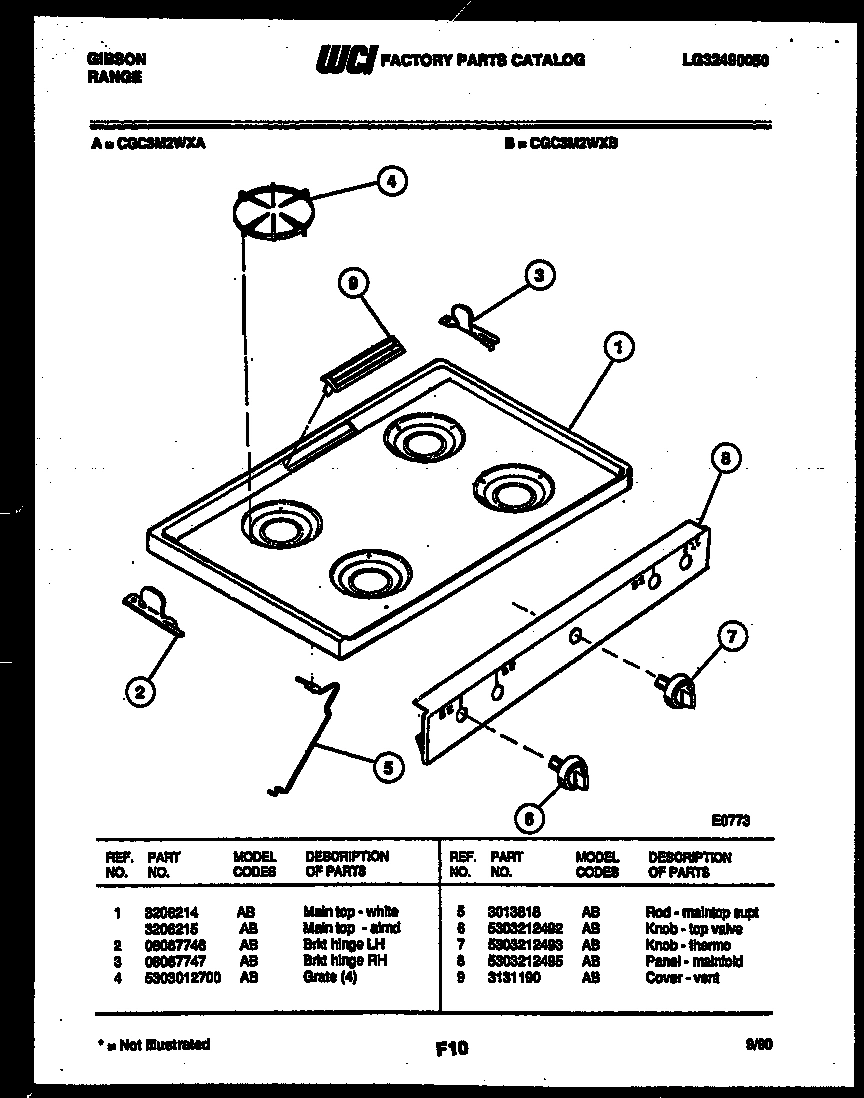 03 - COOKTOP PARTS