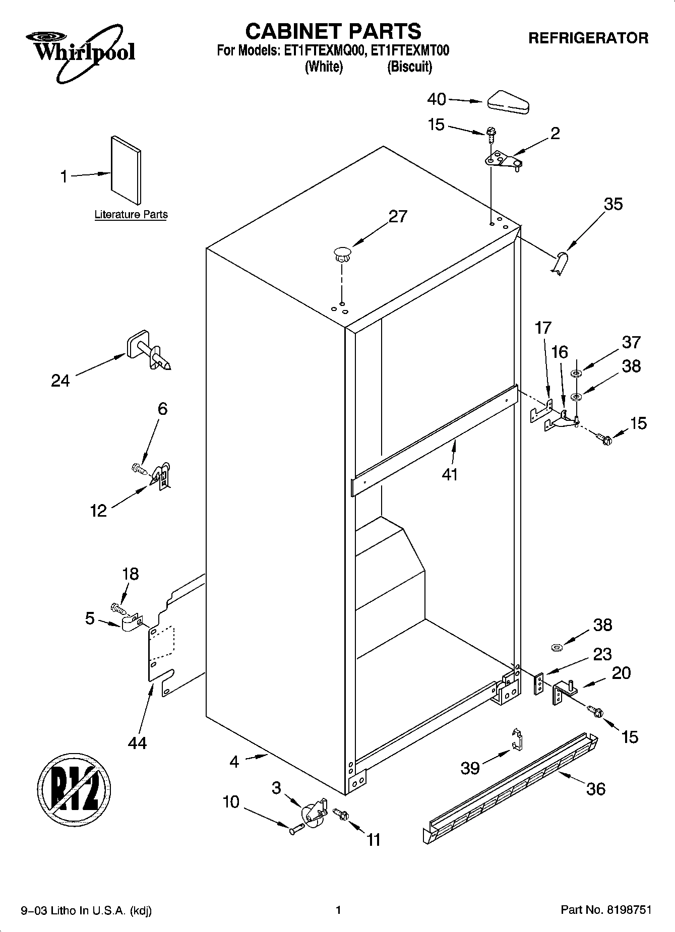 01 - CABINET PARTS