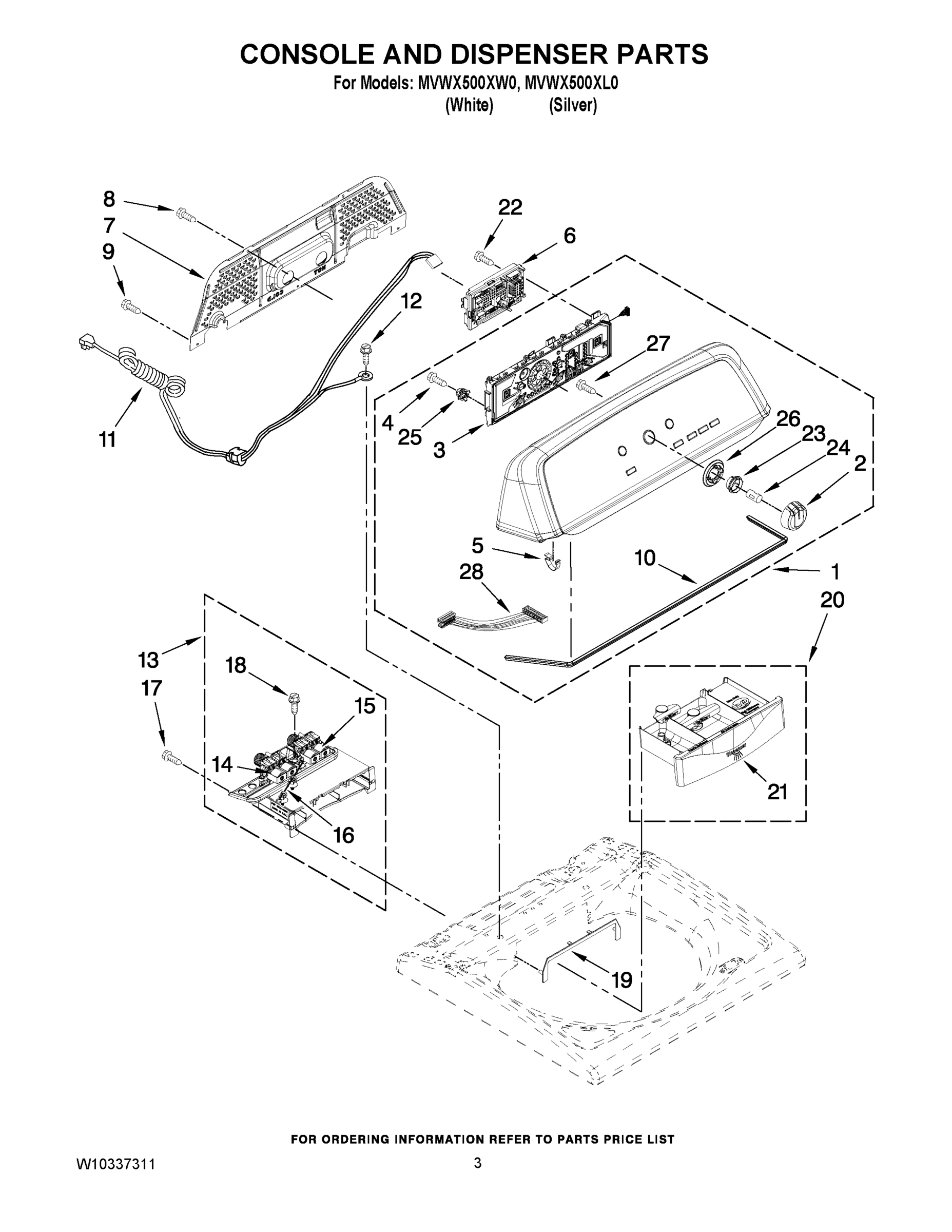 02 - CONSOLE AND DISPENSER PARTS