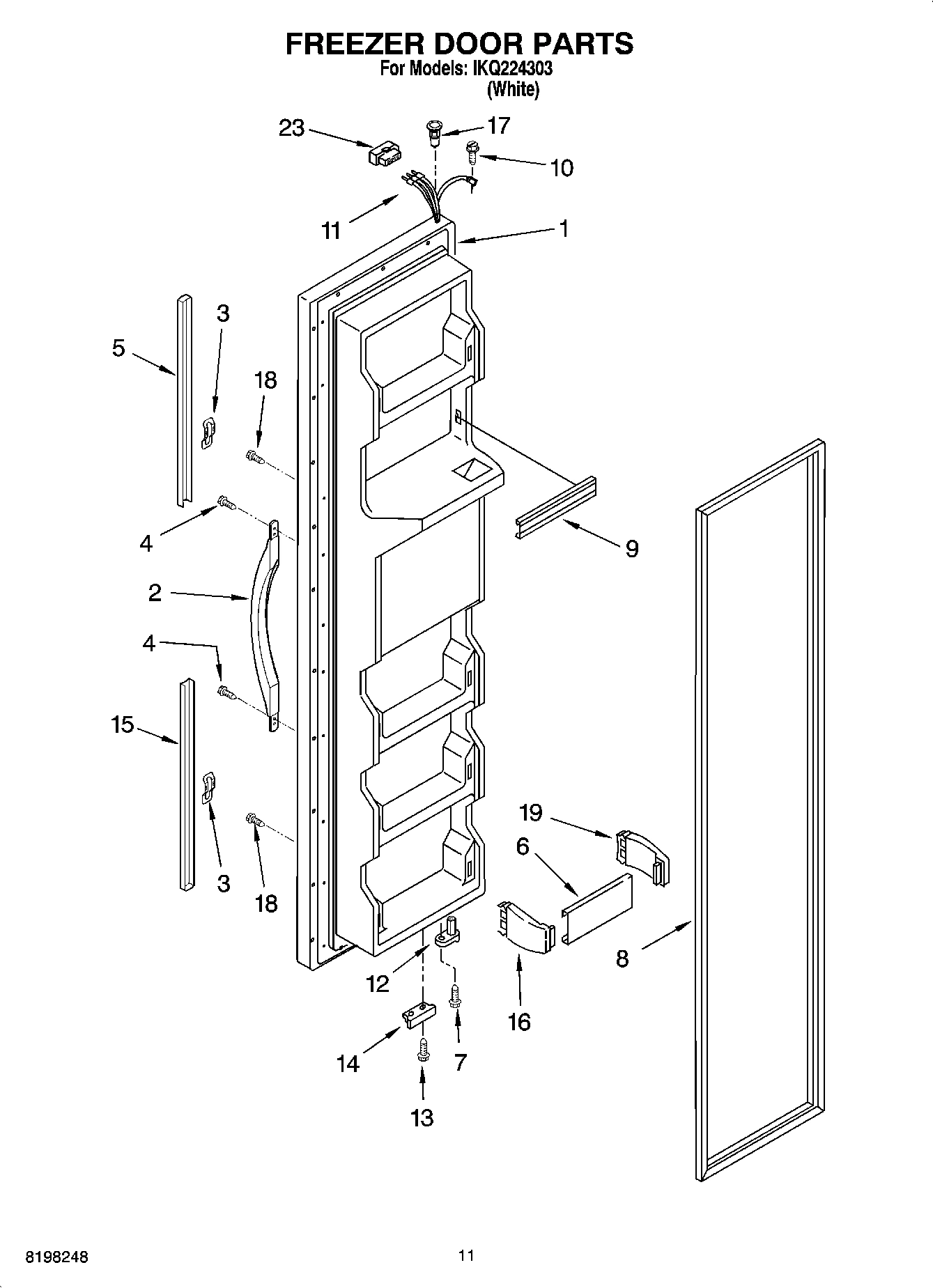 07 - FREEZER DOOR PARTS