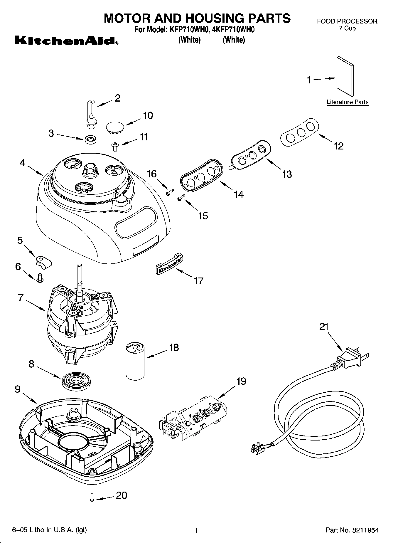 01 - MOTOR AND HOUSING PARTS
