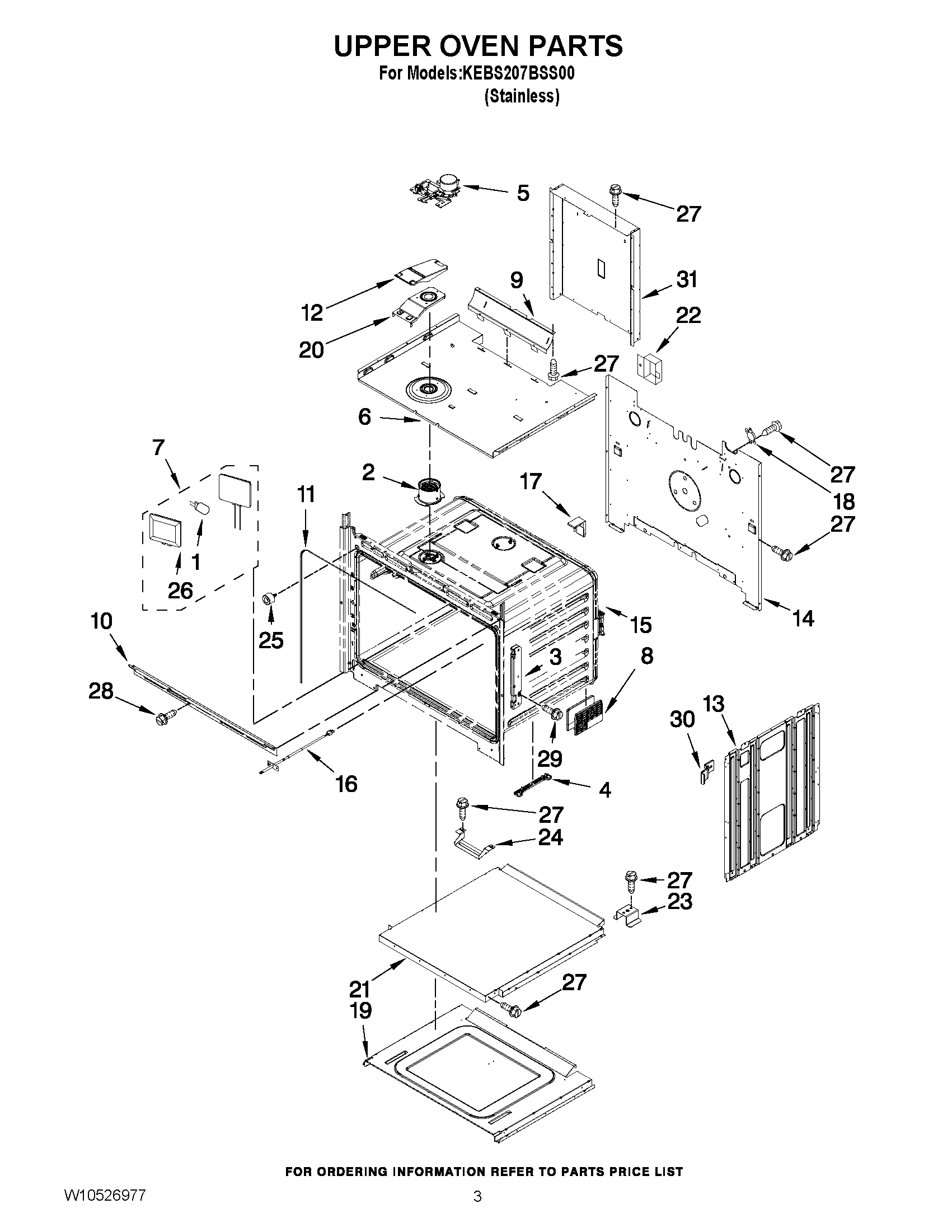 02 - UPPER OVEN PARTS