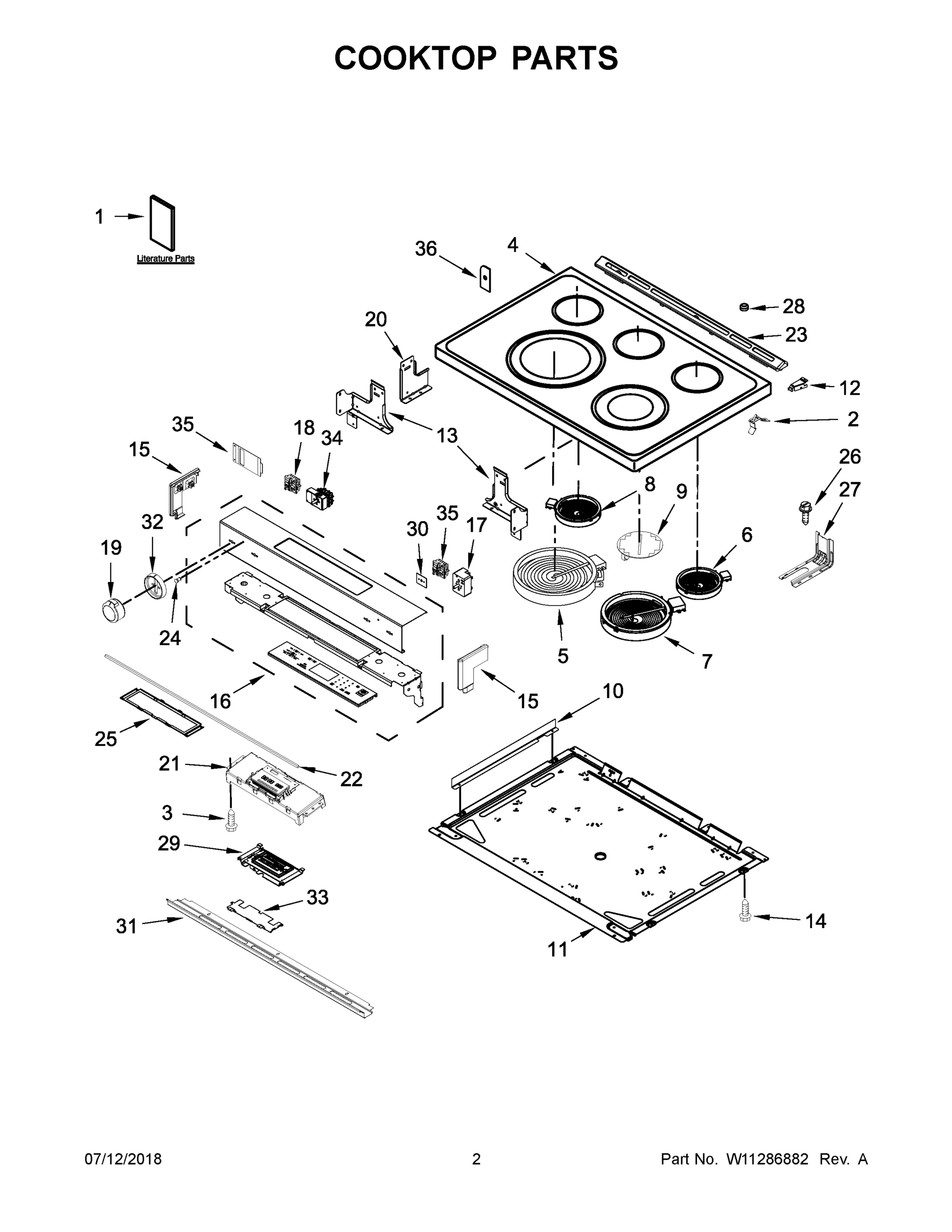 02 - COOKTOP PARTS