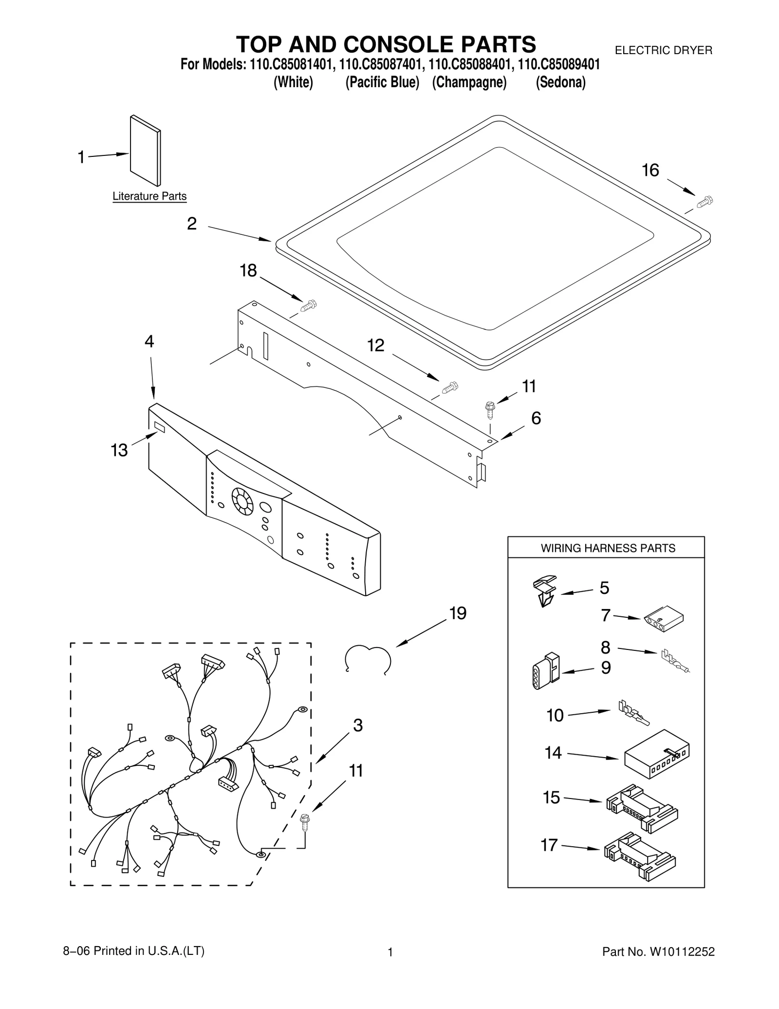 TOP AND CONSOLE PARTS