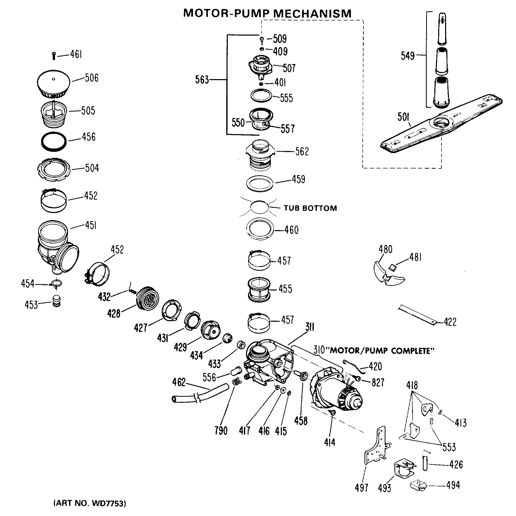 MOTOR-PUMP MECHANISM