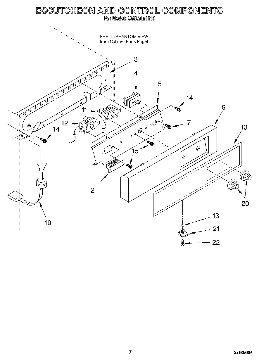 05 - ESCUTCHEON AND CONTROL COMPONENTS