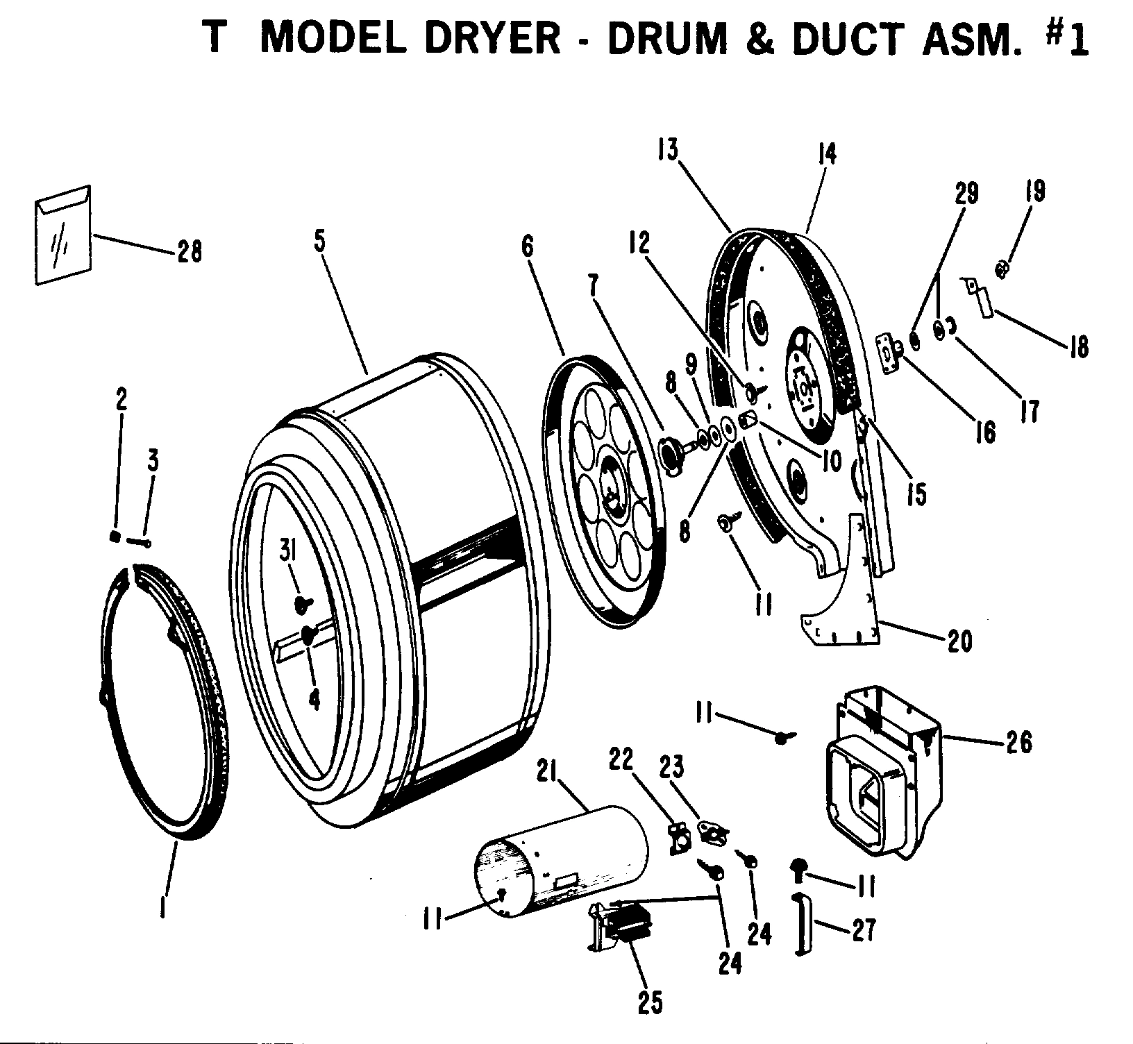 DRUM & DUCT ASM. #1