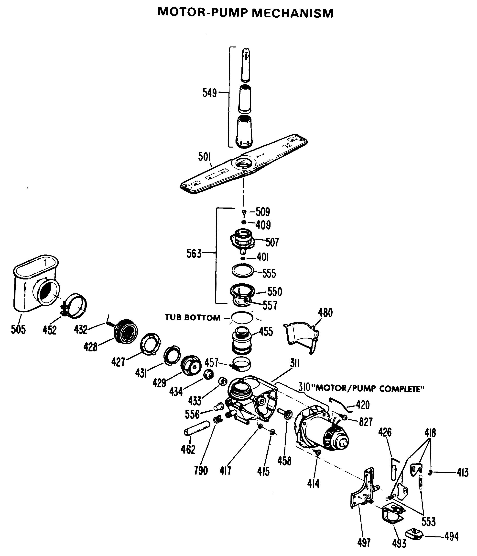 MOTOR-PUMP MECHANISM