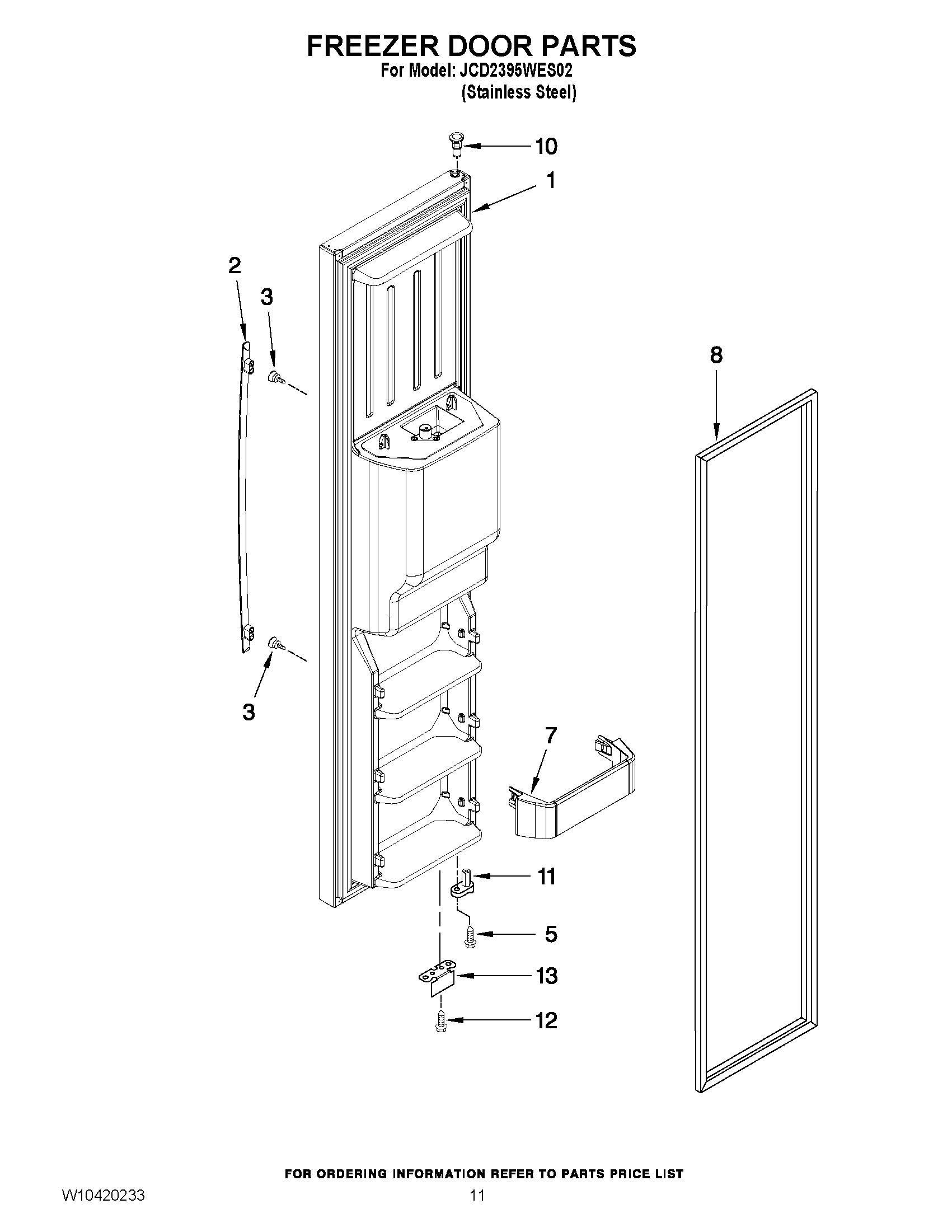 07 - FREEZER DOOR PARTS