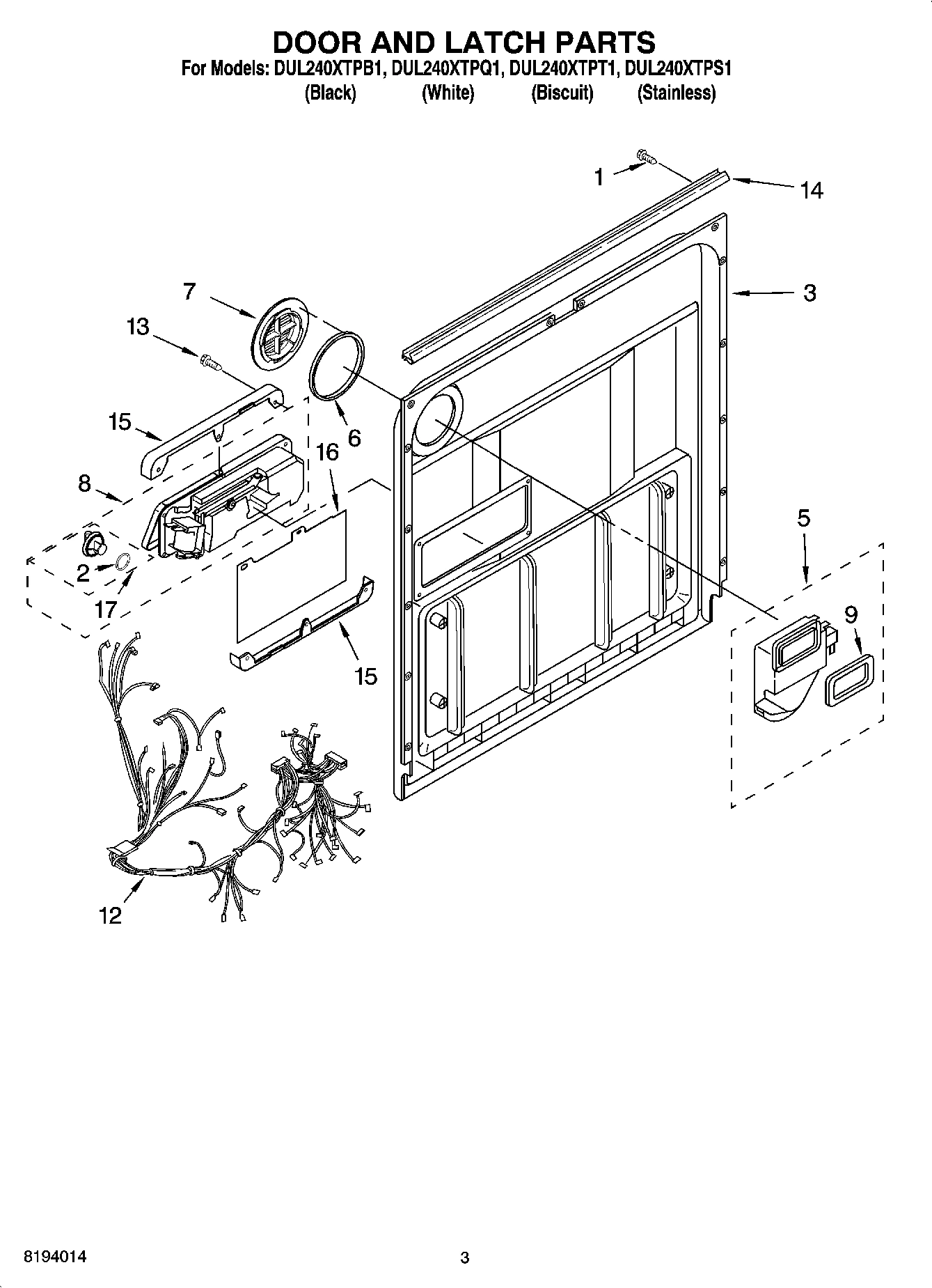 03 - DOOR AND LATCH PARTS