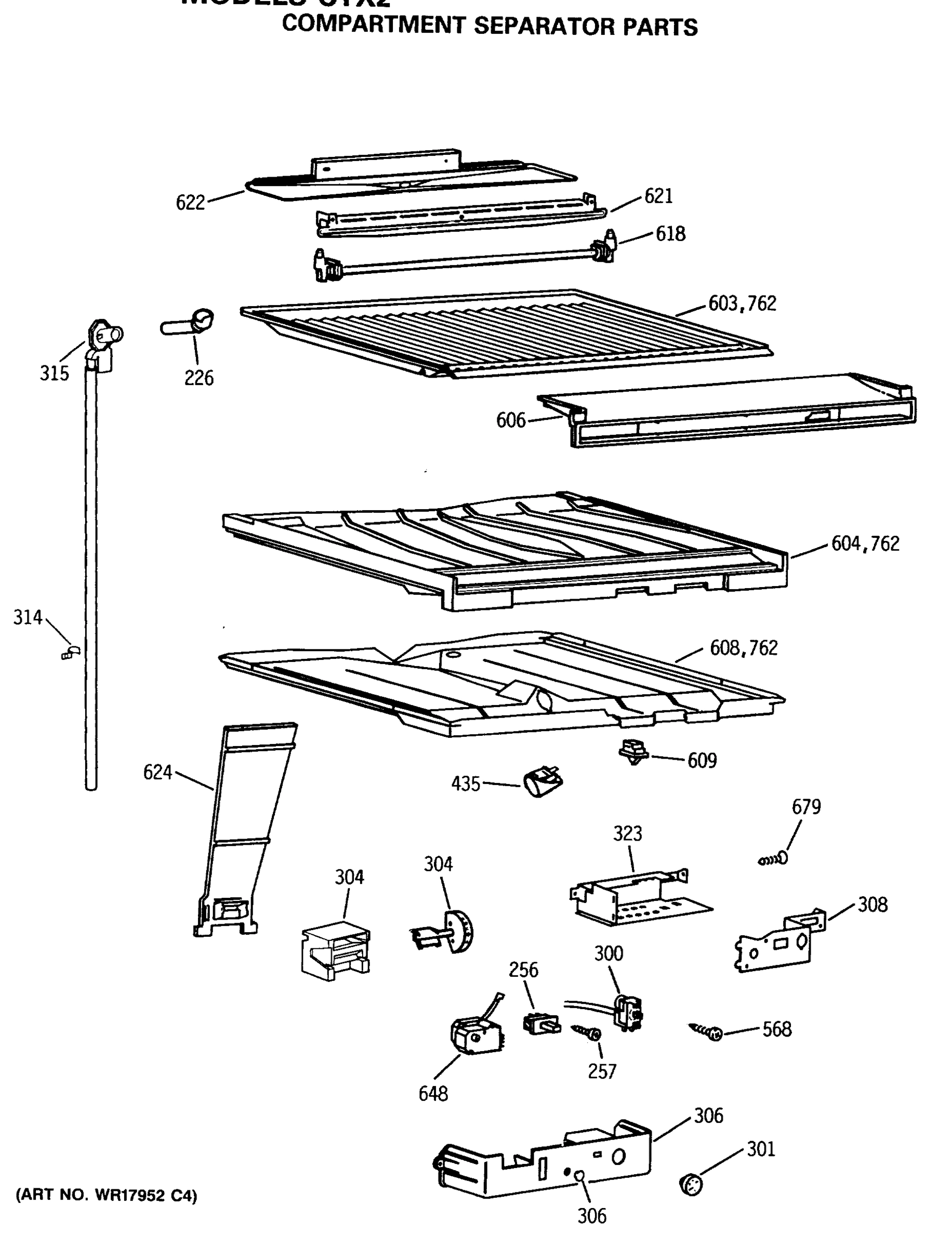 COMPARTMENT SEPARATOR PARTS
