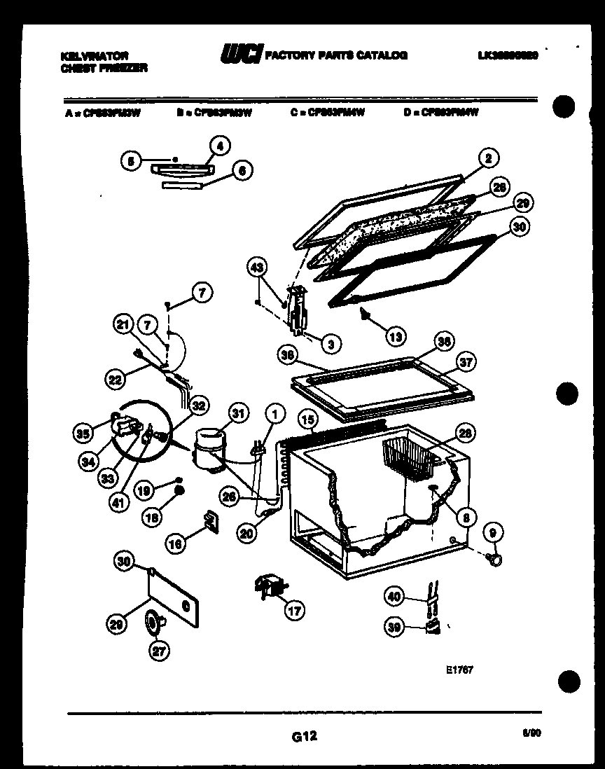 02 - CHEST FREEZER PARTS