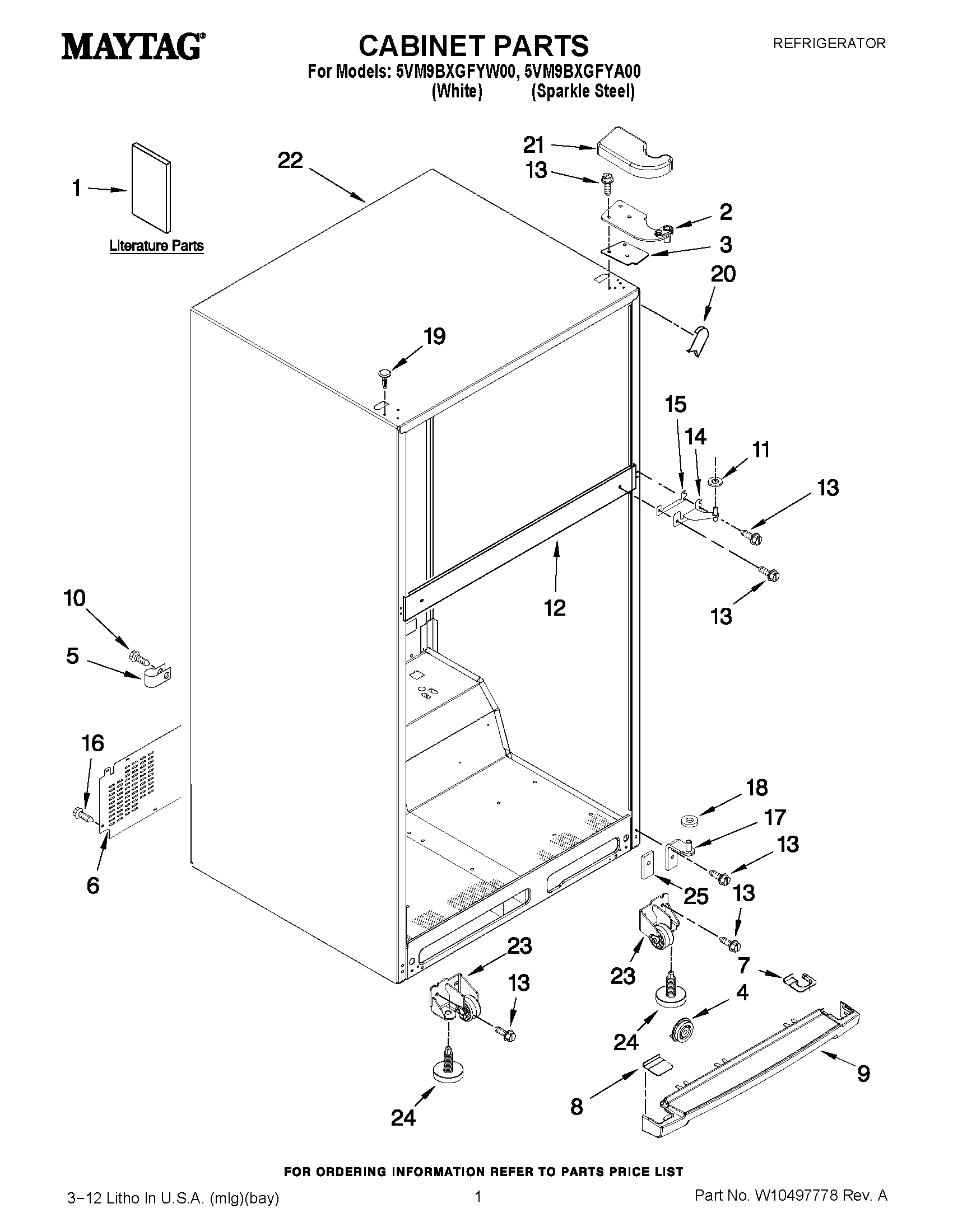 01 - CABINET PARTS