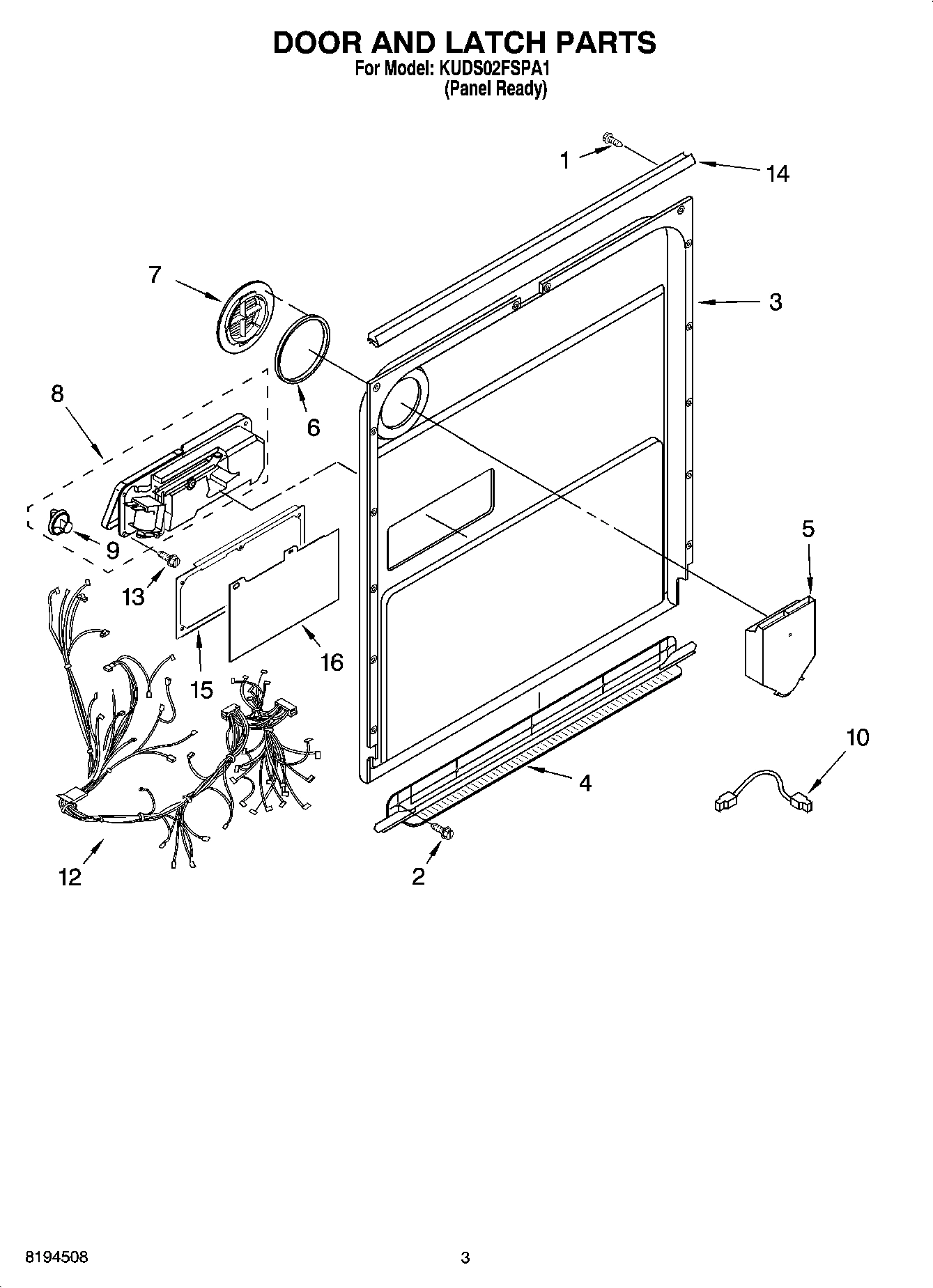 03 - DOOR AND LATCH PARTS