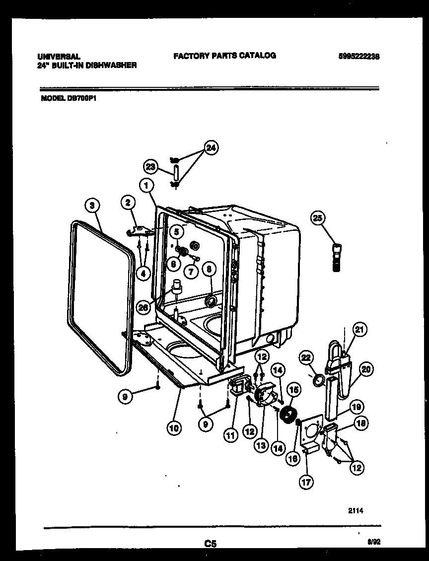 05 - TUB AND FRAME PARTS