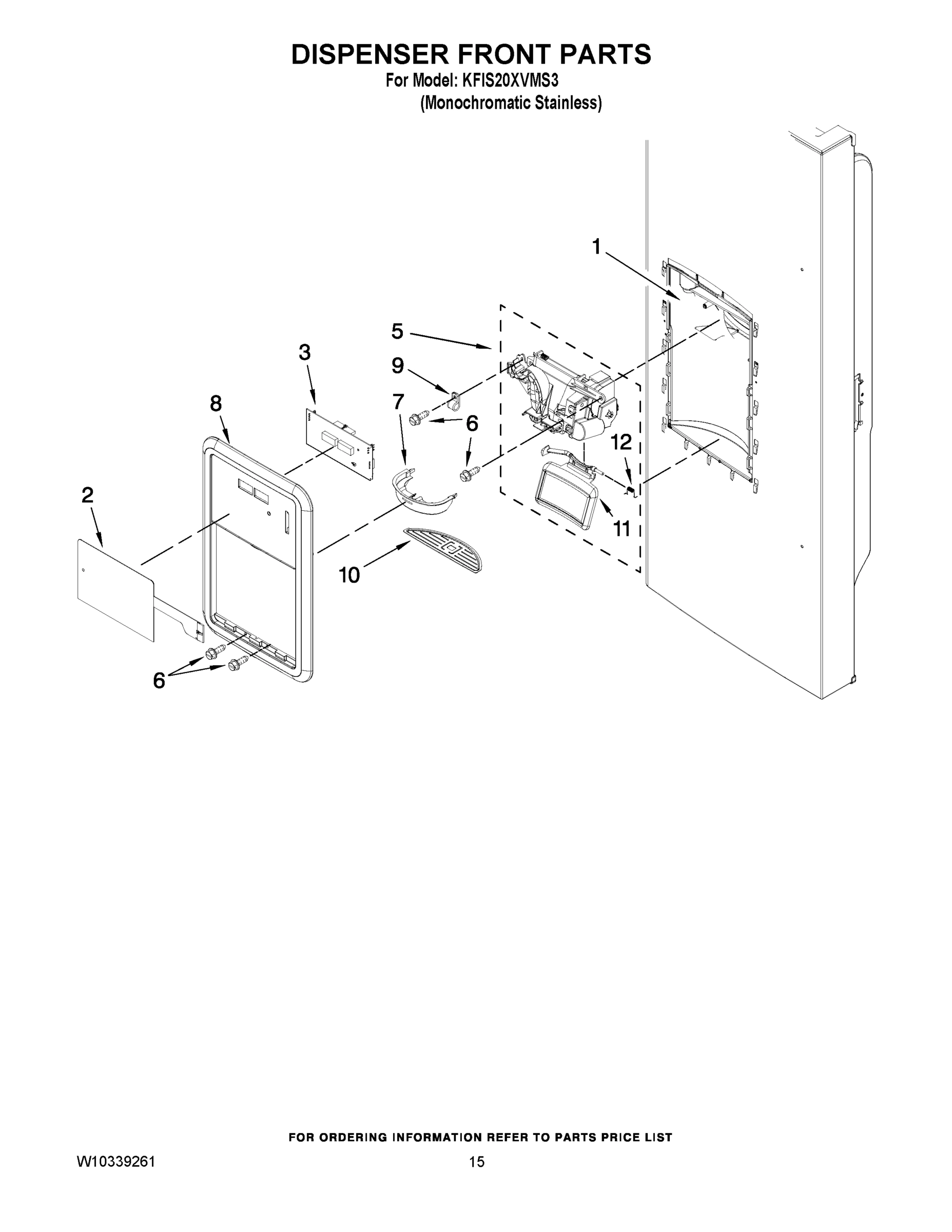 08 - DISPENSER FRONT PARTS