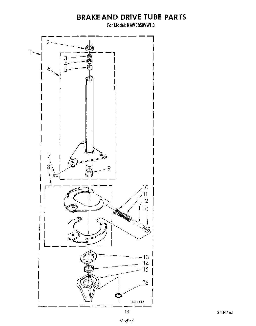 11 - BRAKE AND DRIVE TUBE
