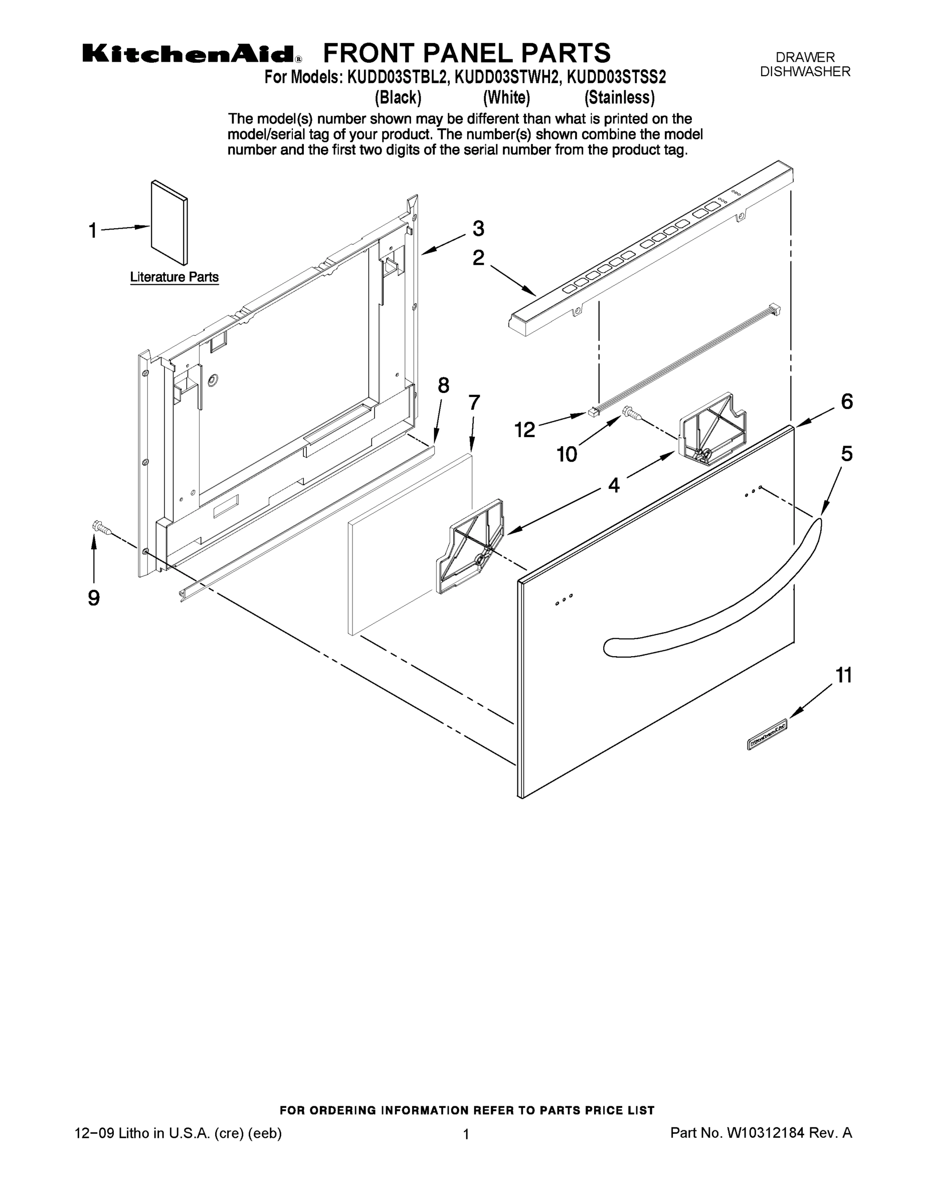 01 - FRONT PANEL PARTS