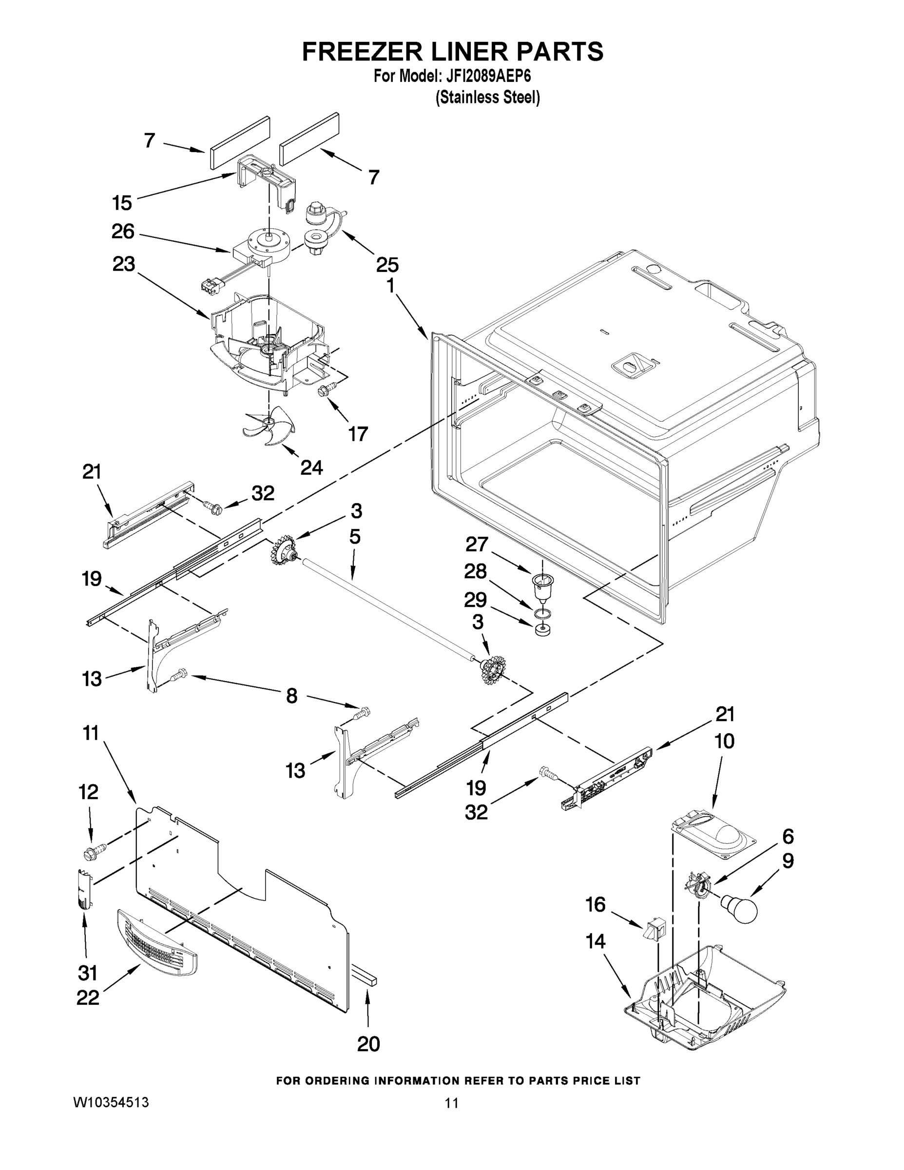 06 - FREEZER LINER PARTS